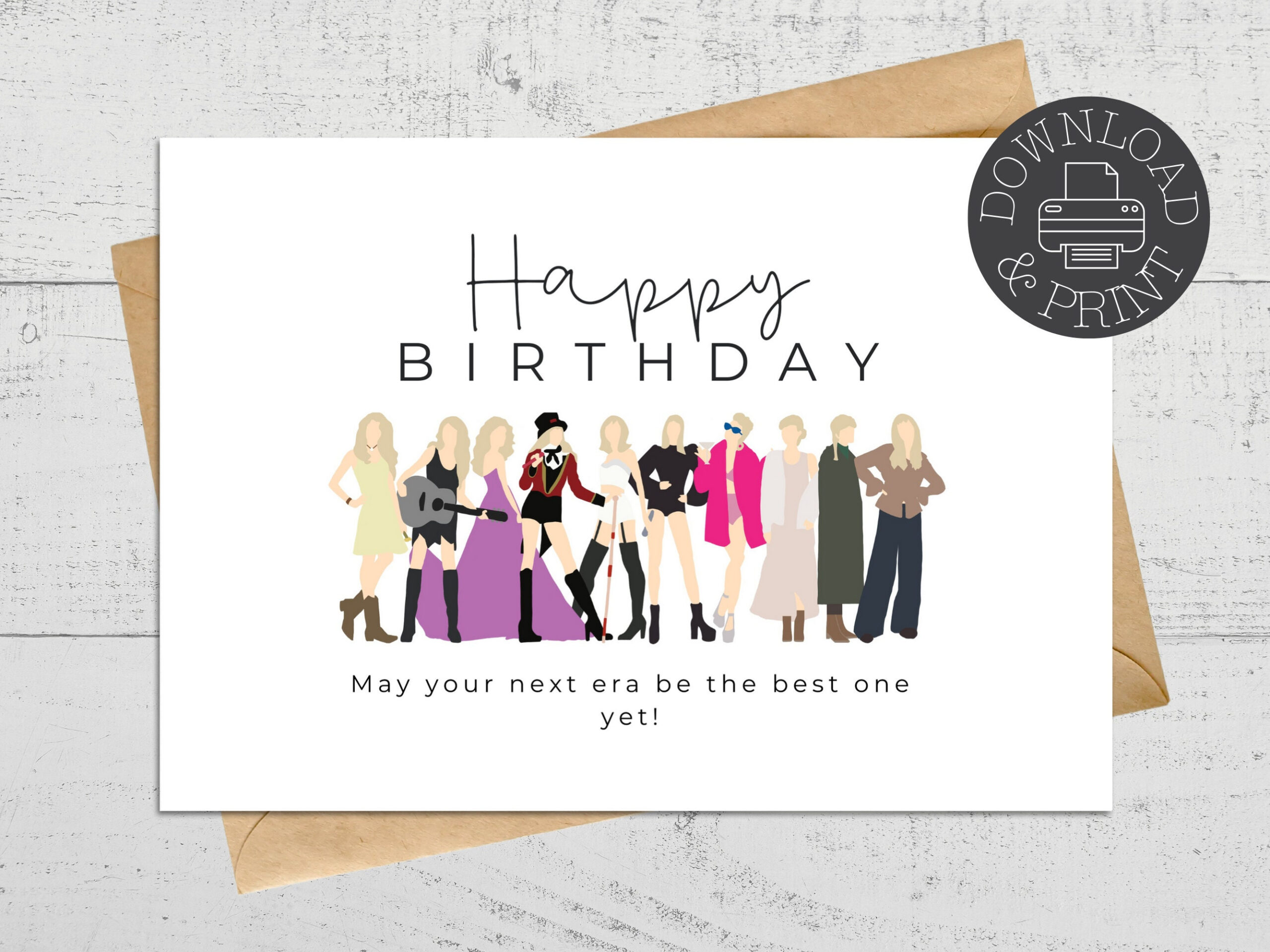 Printable Taylor Swift Birthday Card, May Your Next Era Be The intended for Taylor Swift Birthday Card Free Printable