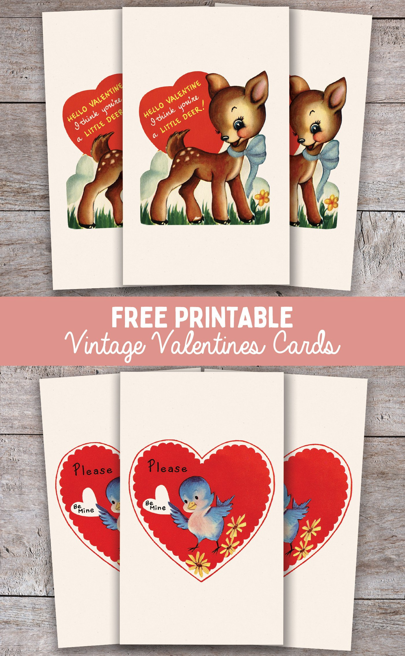 Printable Vintage Valentines Cards - Live Laugh Rowe in Free Printable Vintage Valentine Cards