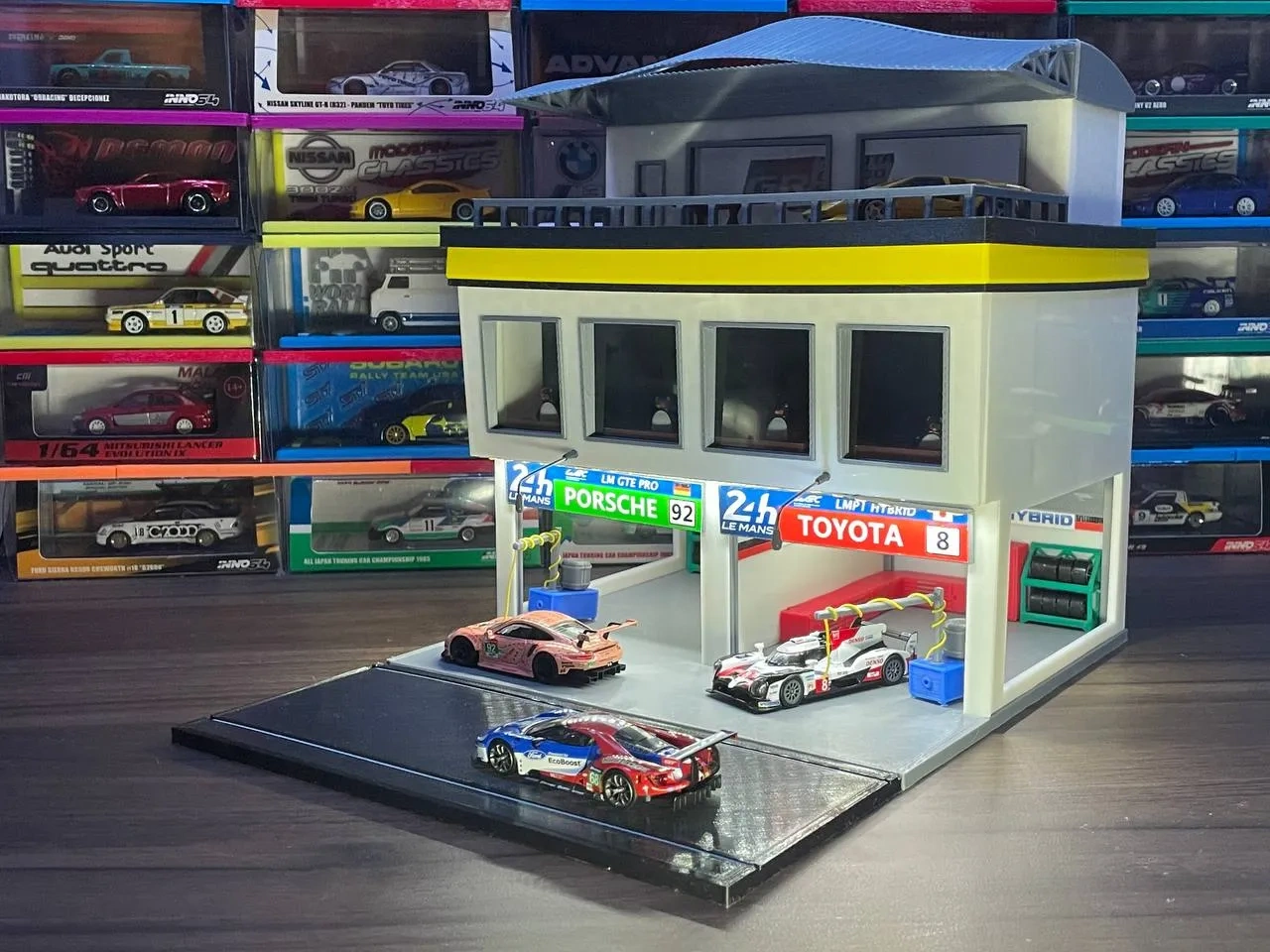 Racing Pit Garage/Building For Hot Wheels &amp;amp; 1/64 Scale Cars with regard to Free Printable 1/64 Diorama