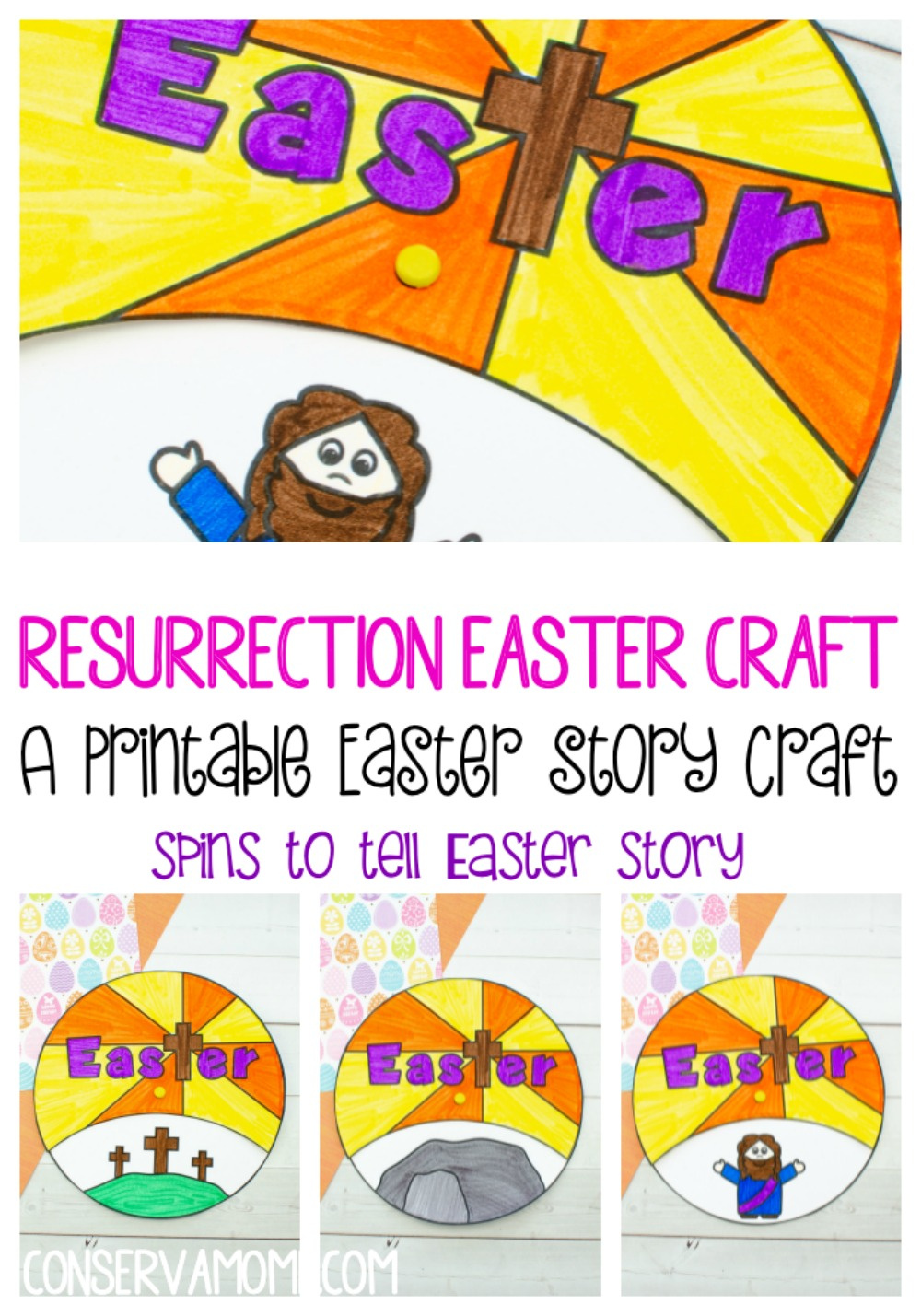 Resurrection Easter Craft : A Printable Easter Story Craft inside Easter Story Printables Free