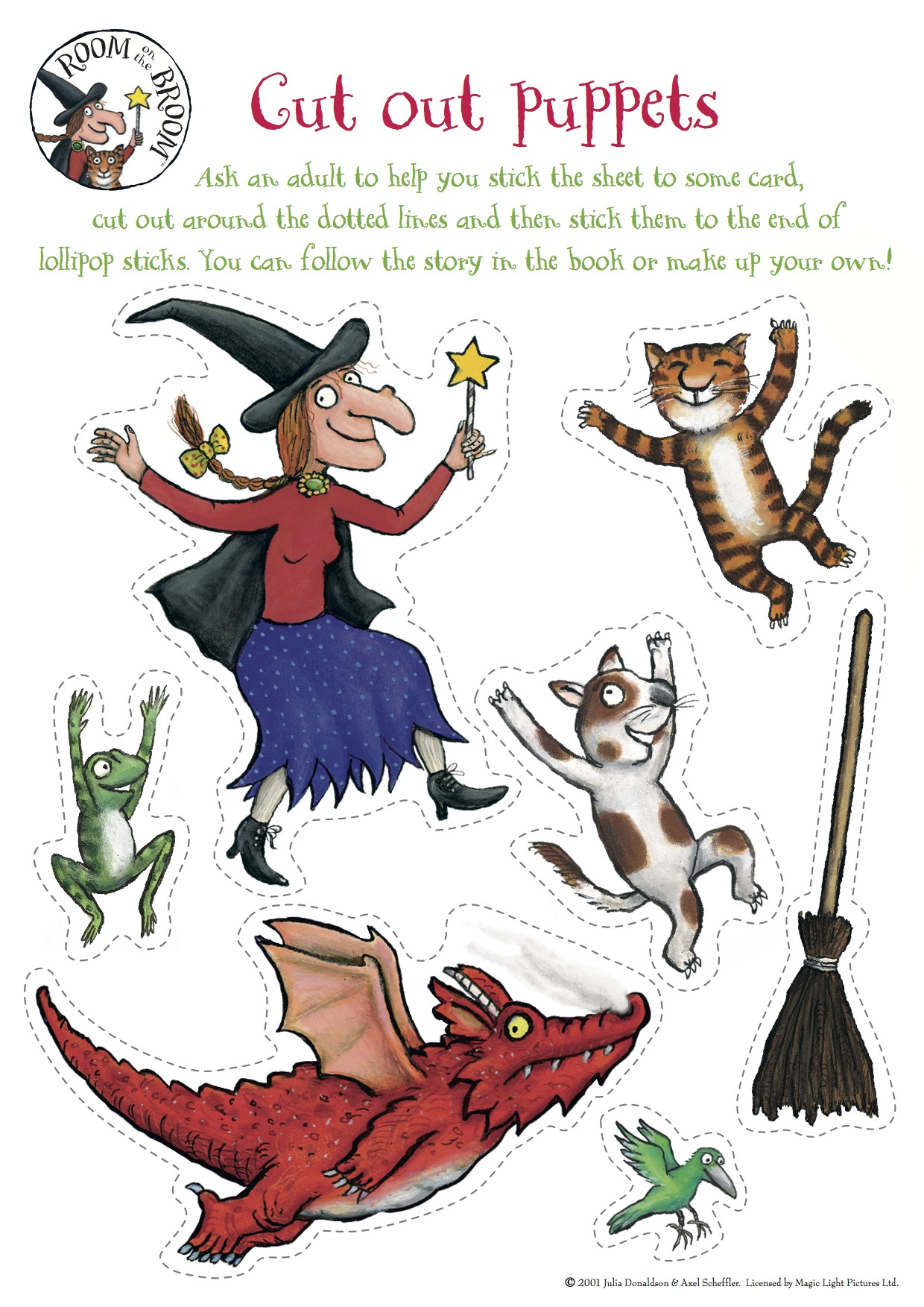 Room On The Broom | Kindergarten Nana intended for Room On The Broom Free Printables