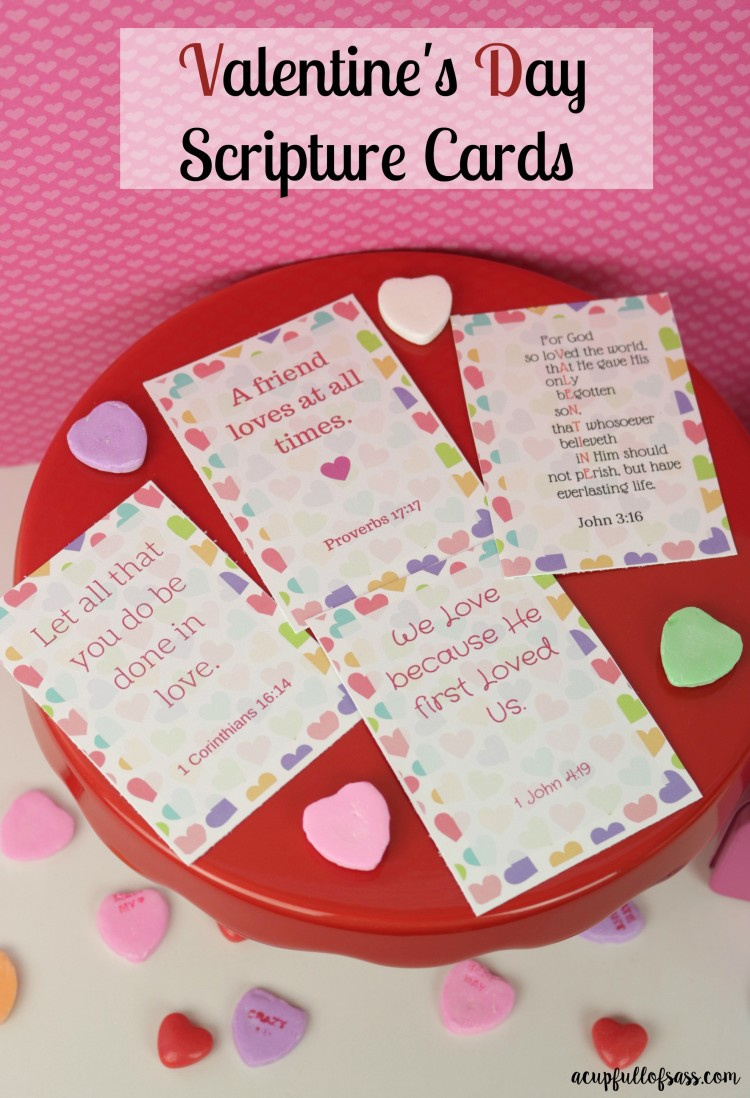 Scripture Valentine&amp;#039;S Day Cards intended for Free Printable Scripture Valentines