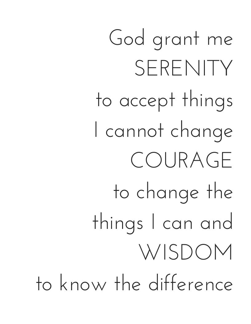 Serenity Prayer Printable - Hungry Happy Home regarding Free Printable Serenity Prayer Long Version