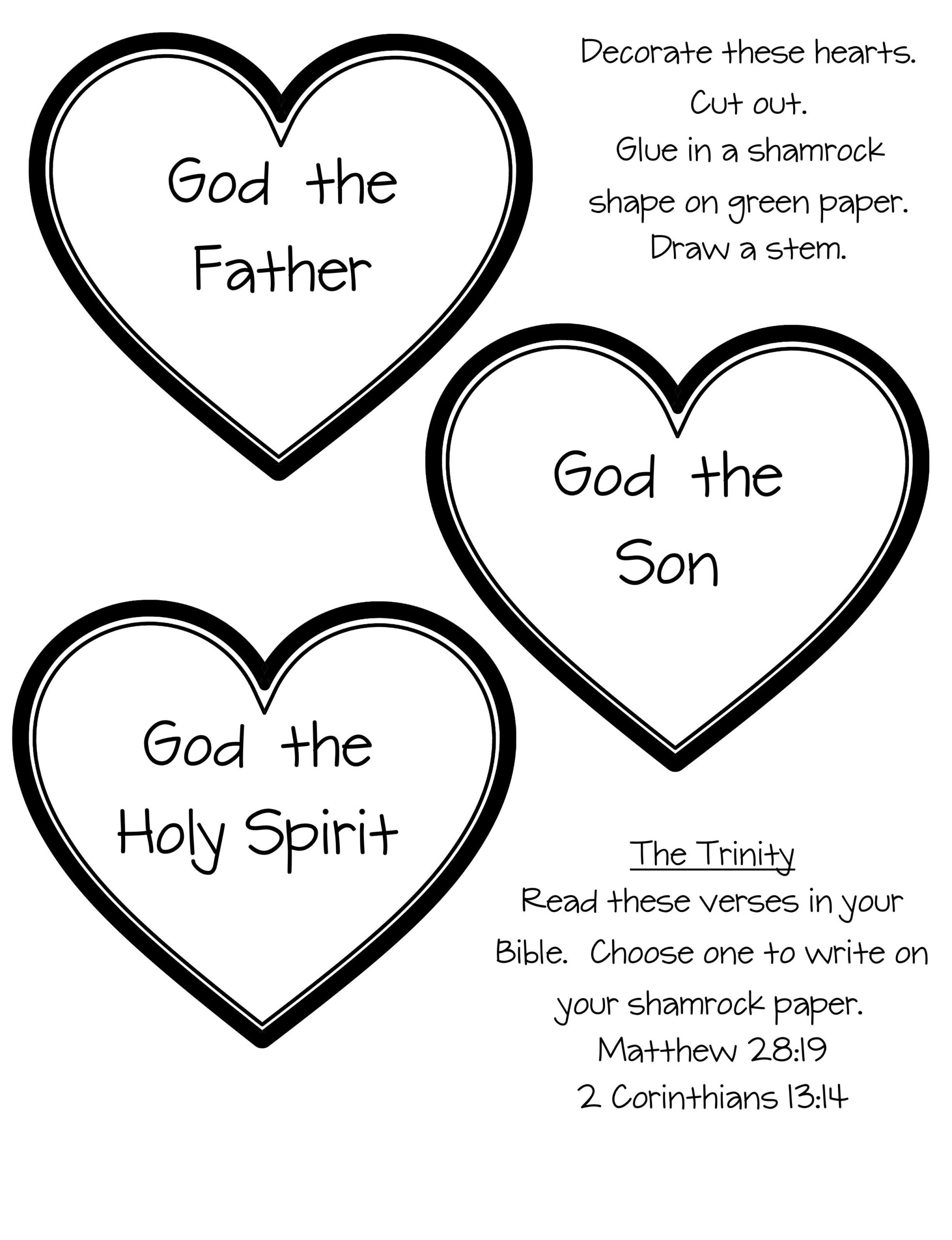 Shamrock Hearts | I Have No Greater Joy regarding Holy Trinity Shamrock Free Printable