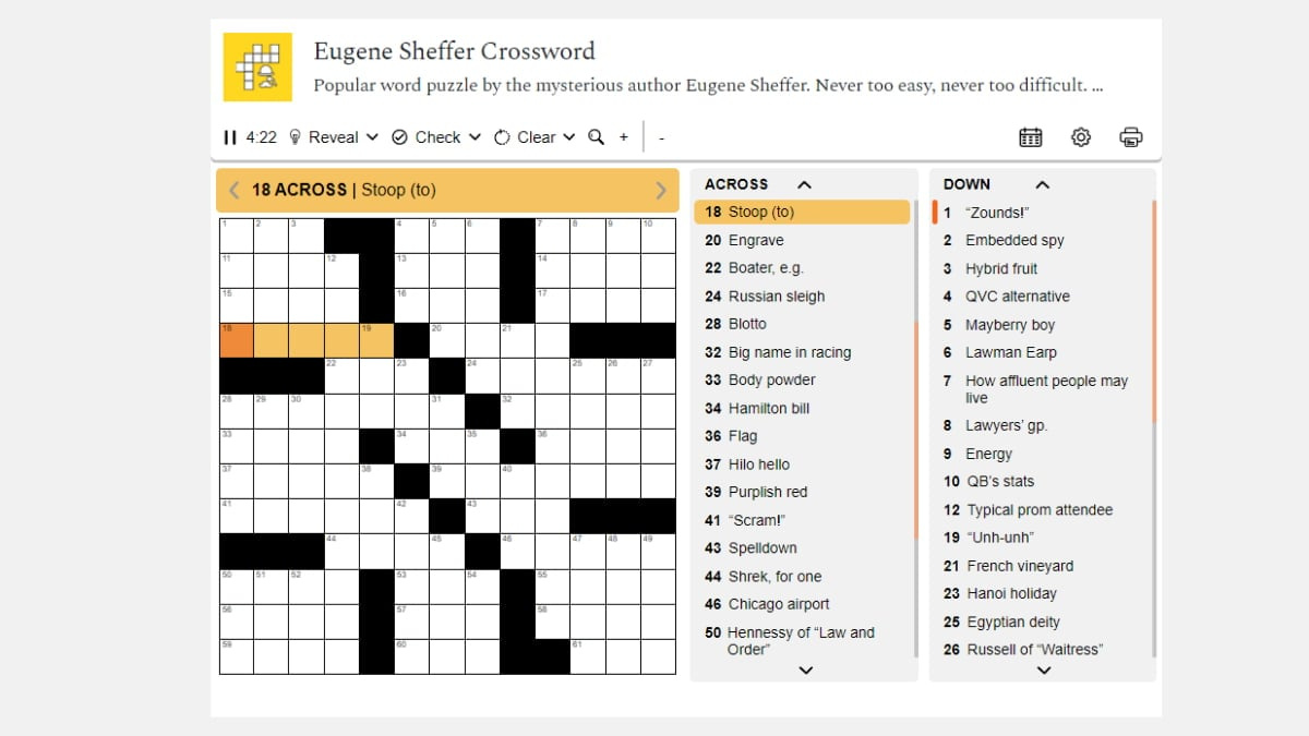 Sheffer Crossword Outlet for Sheffer Crossword Puzzle Printable