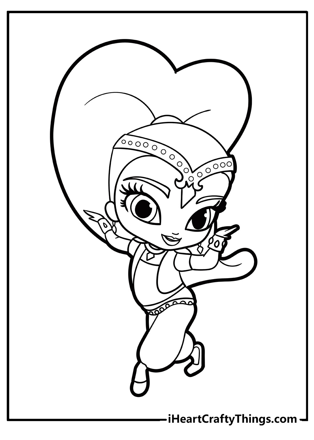 Shimmer And Shine Coloring Pages (100% Free Printables) within Shimmer and Shine Coloring Pages Free Printable