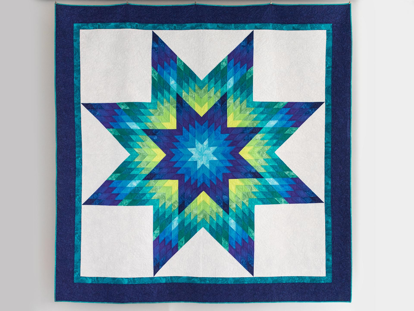 Slice Of Pi Quilts: Glowing Lone Star Quilt in Free Printable Lone Star Quilt Pattern