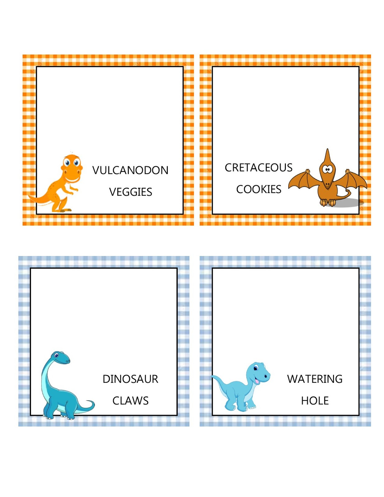 Southern Blue Celebrations: Free Dinosaur Food Tent Labels in Dinosaur Food Labels Free Printable