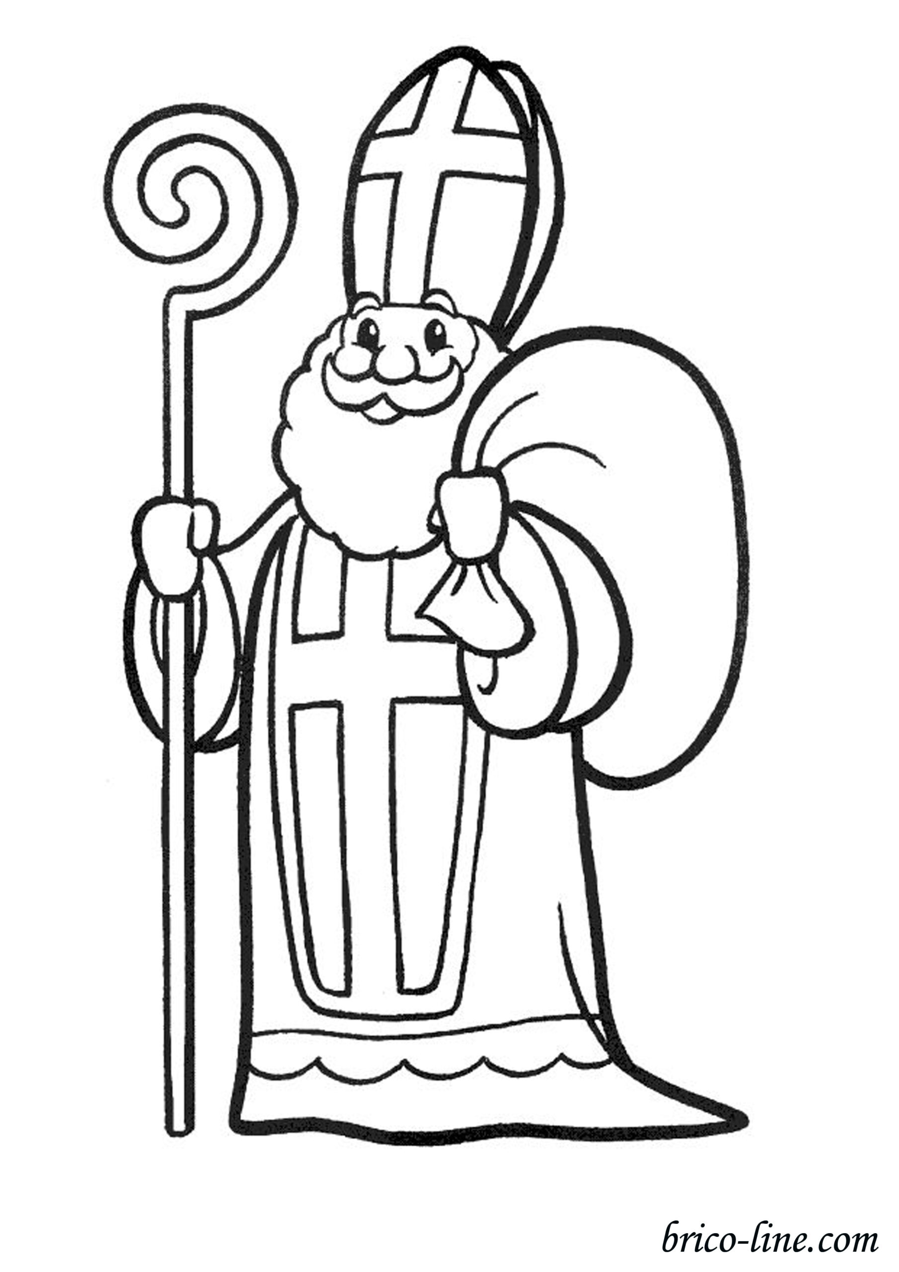 St. Nicholas Coloring Page For Children - St Nicolas Coloring intended for Free St Nicholas Printables