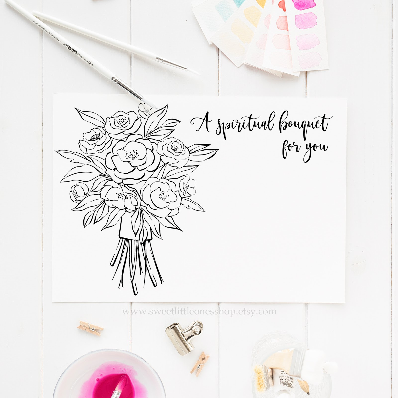 Sweet Little Ones: March 2020 pertaining to Spiritual Bouquet Printable Free