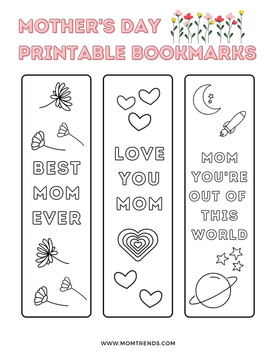 Sweet Mother&amp;#039;S Day Bookmark Printable - Momtrends with Free Printable Mother&amp;#039;S Day Bookmarks To Color