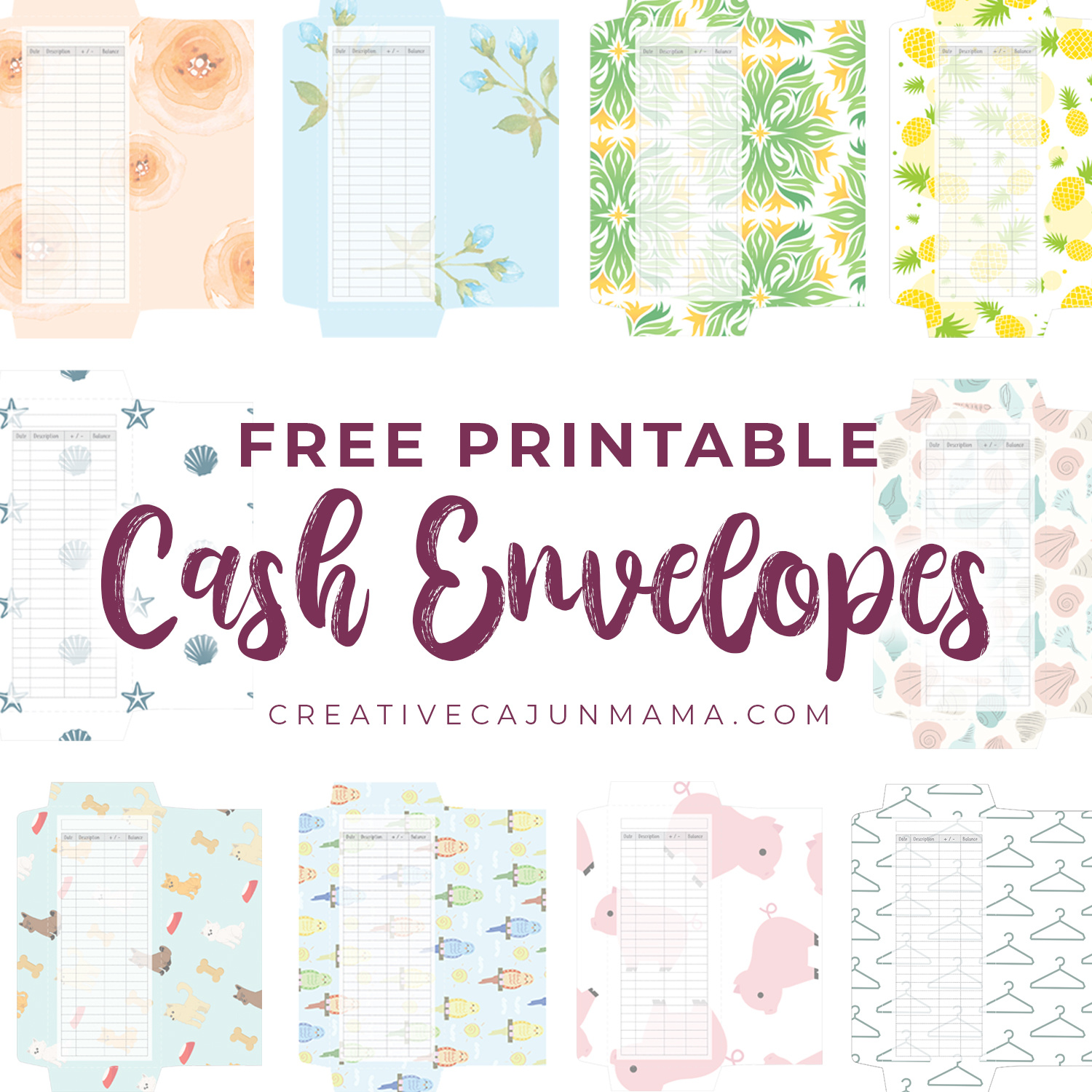 Take Control Of Your Spending Using Cash Envelopes + Free inside Free Cash Stuffing Printables