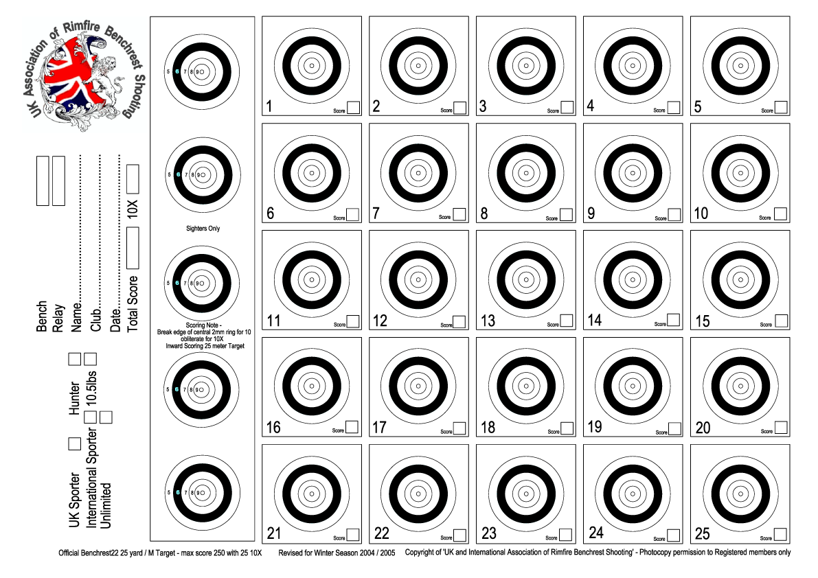 Targets For Download And Printing Within Accurateshooter with Free Rifle Targets Printable