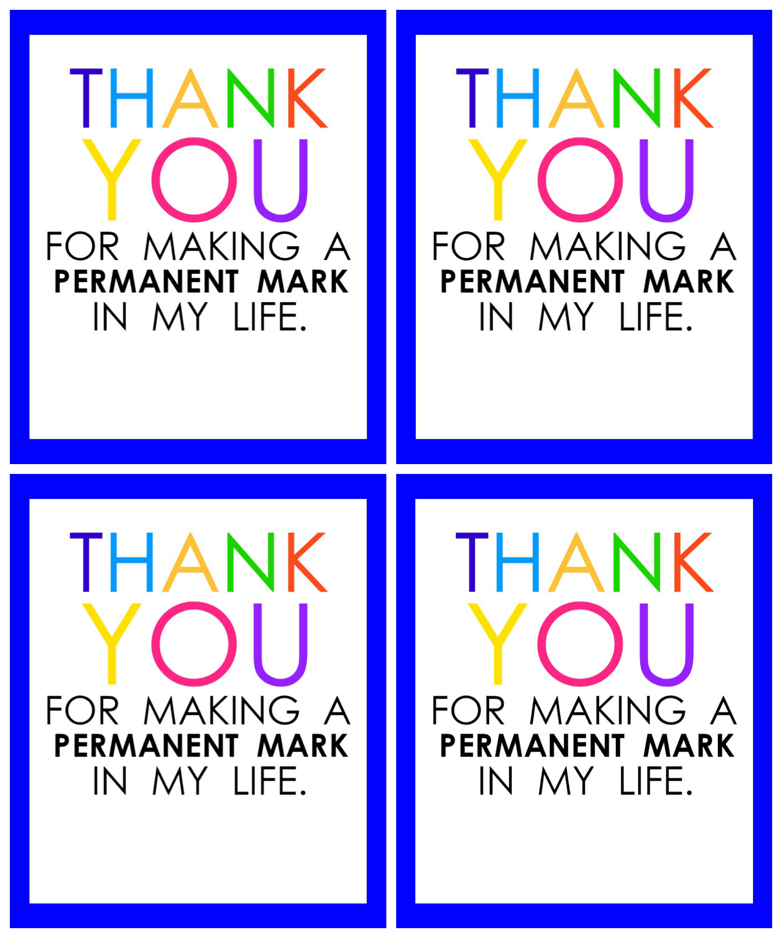 Teacher Appreciation Marker Gift Tag (Free Printable with regard to Free Printable Teacher Appreciation Tags