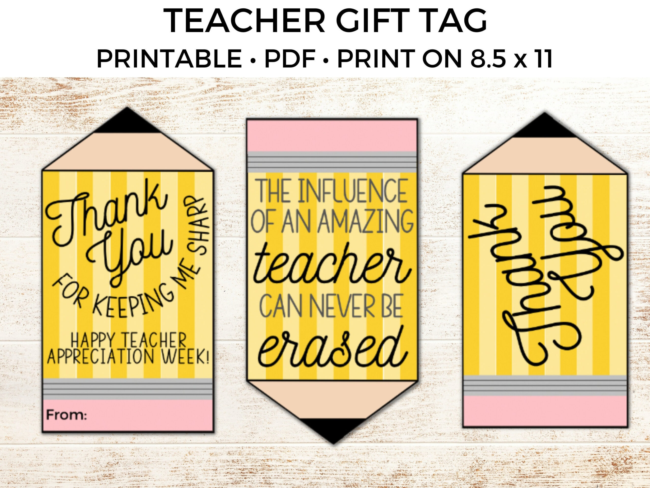 Teacher Appreciation Printable Tags, Thank You Gift Tags Printable with regard to Teacher Gift Tags Free Printable