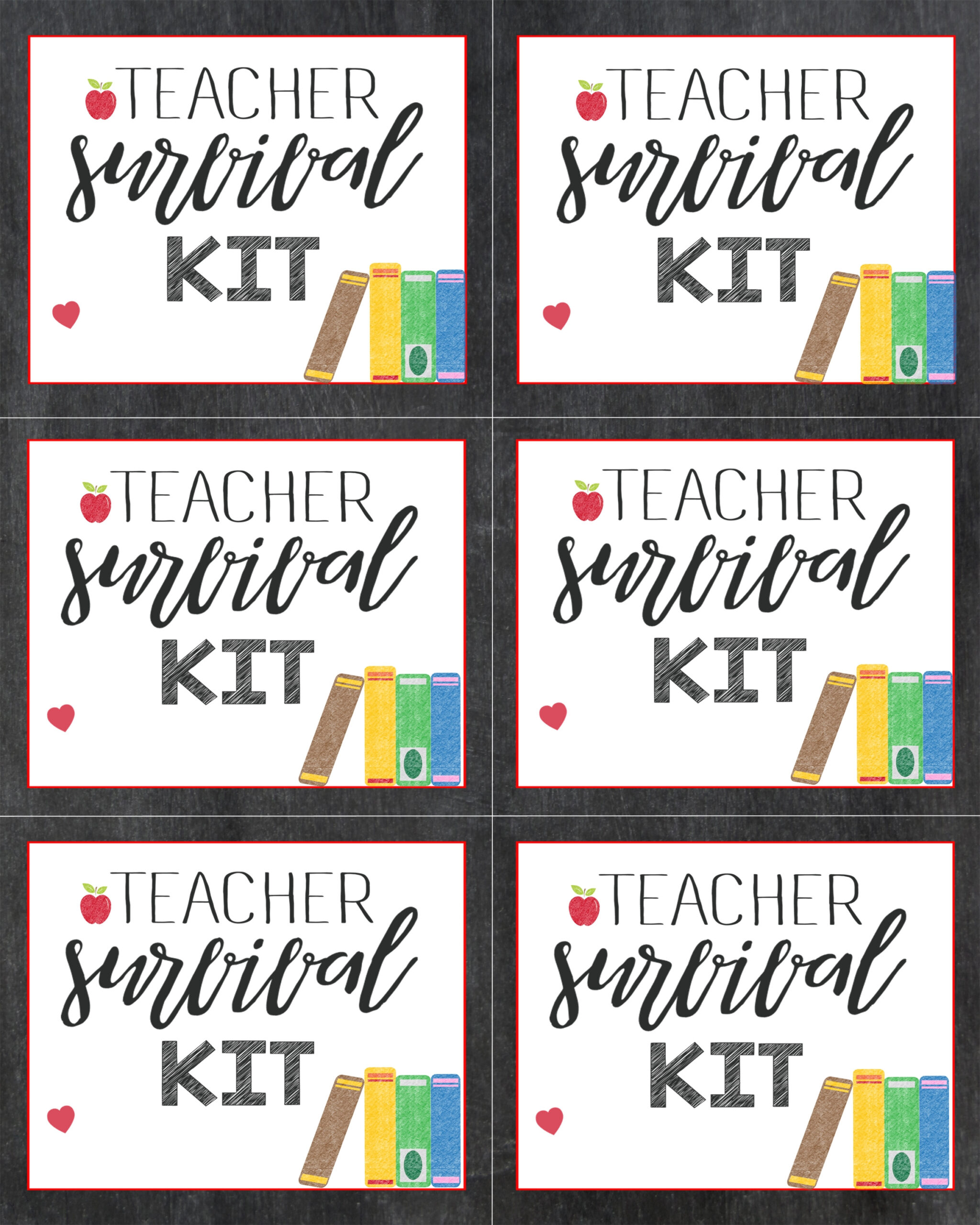 Teacher Survival Kit- Back To School Gift - Crisp Collective within Free Printable Teacher Survival Kit Label Printable