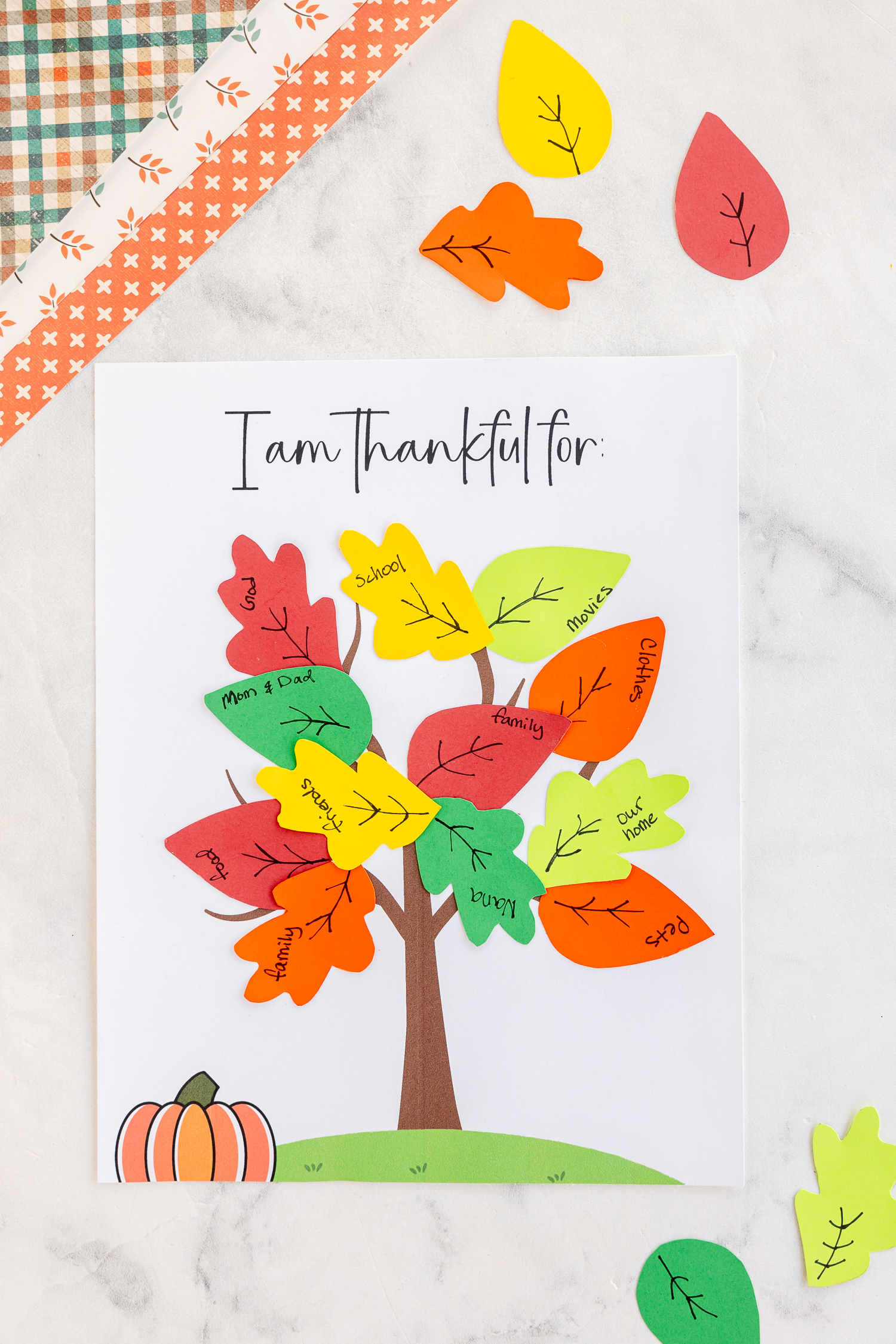 Thankful Tree Printable.mp4 pertaining to Thankful Leaves Free Printable