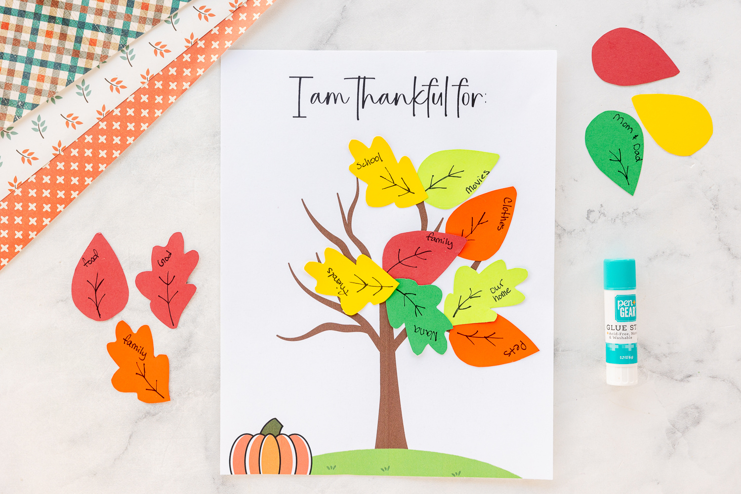 Thankful Tree Printable.mp4 throughout Free Printable Thankful Tree Leaves