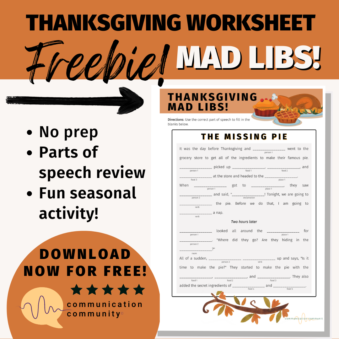 Thanksgiving Mad Libs Freebie in Free Printable Thanksgiving Mad Libs