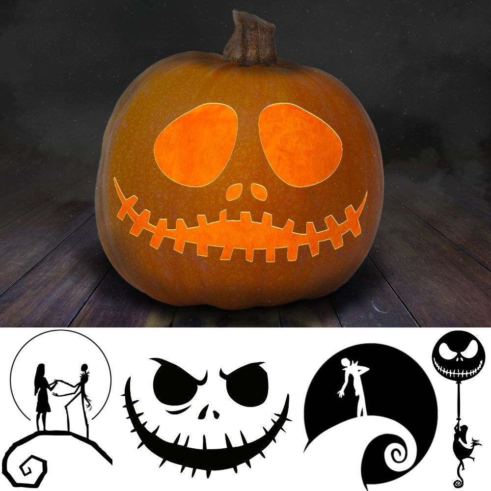 The Best Jack Skellington Pumpkin Carving And Painting Printables in Jack Skellington Stencil Free Printable