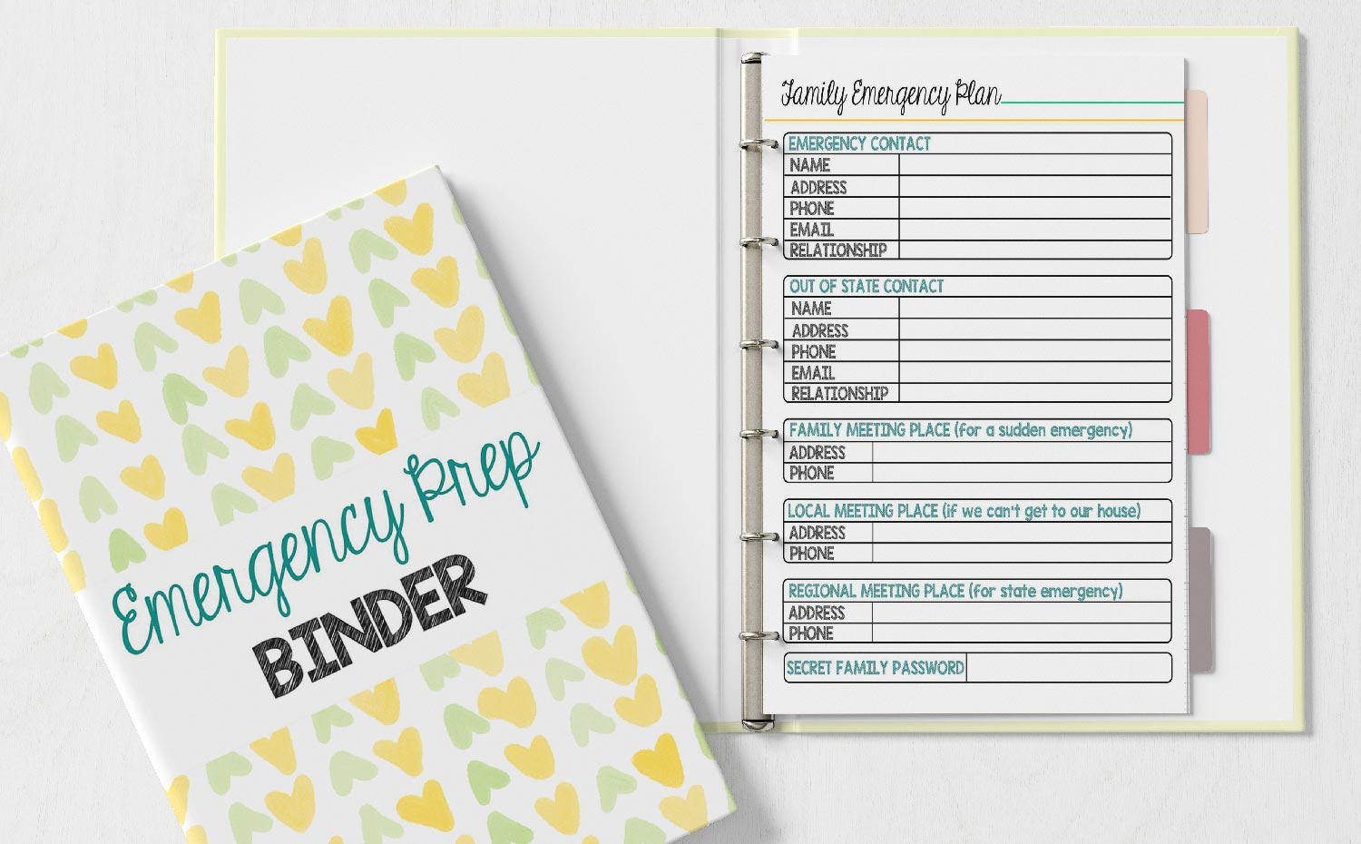 The Emergency Prep Binder Every Family Should Have | Sunny Day Family pertaining to Free Printable Emergency Binder Printables