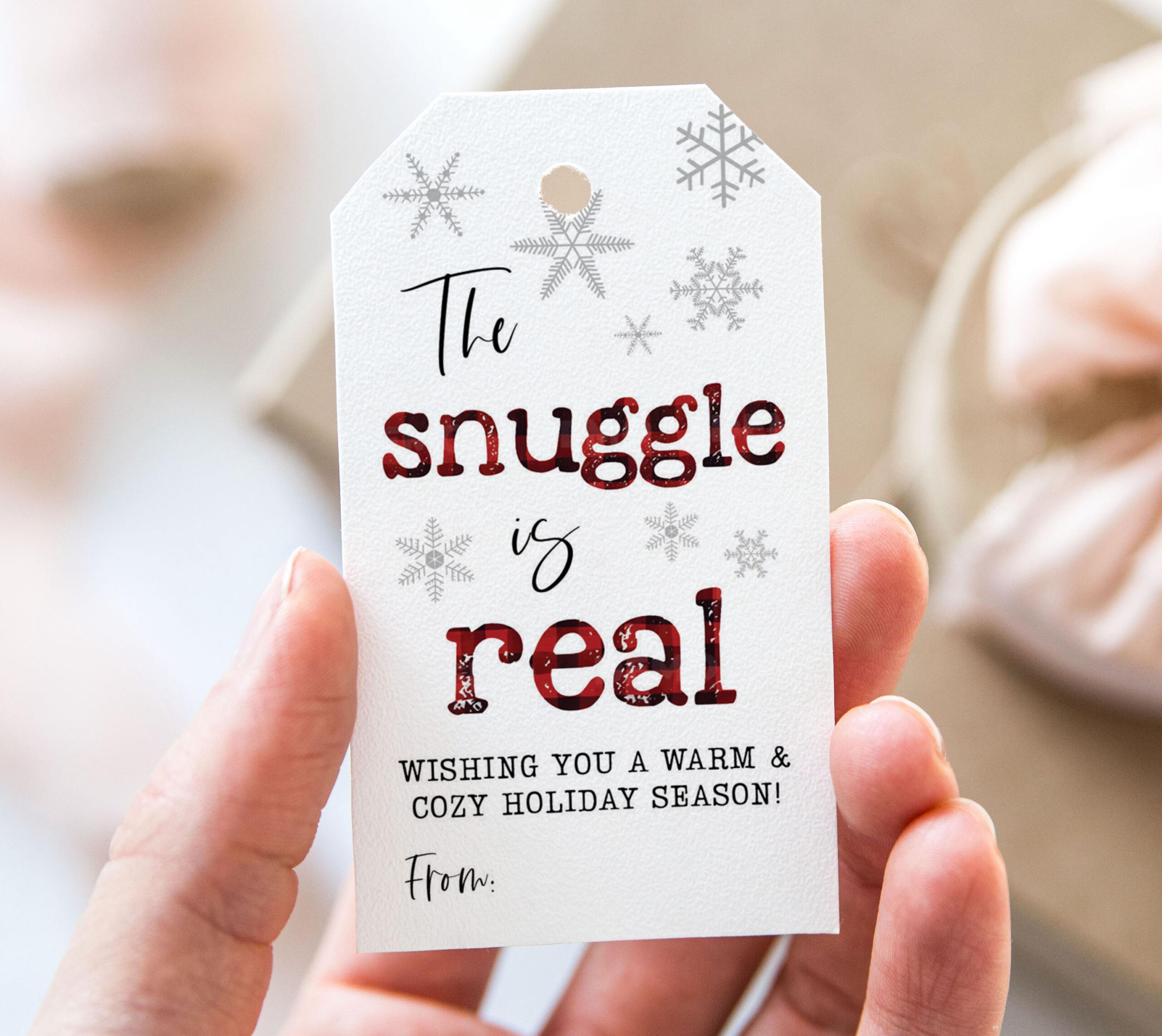 The Snuggle Is Real Tag, Printable Merry Christmas Favor Tags with regard to The Snuggle Is Real Gift Tag Free Printable