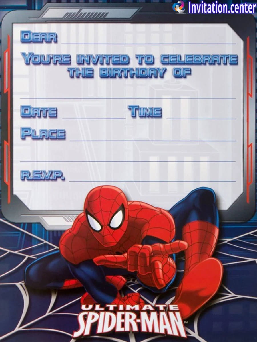 Throw The Ultimate Spider-Verse Party With These Free throughout Spiderman Printable Invitations Free