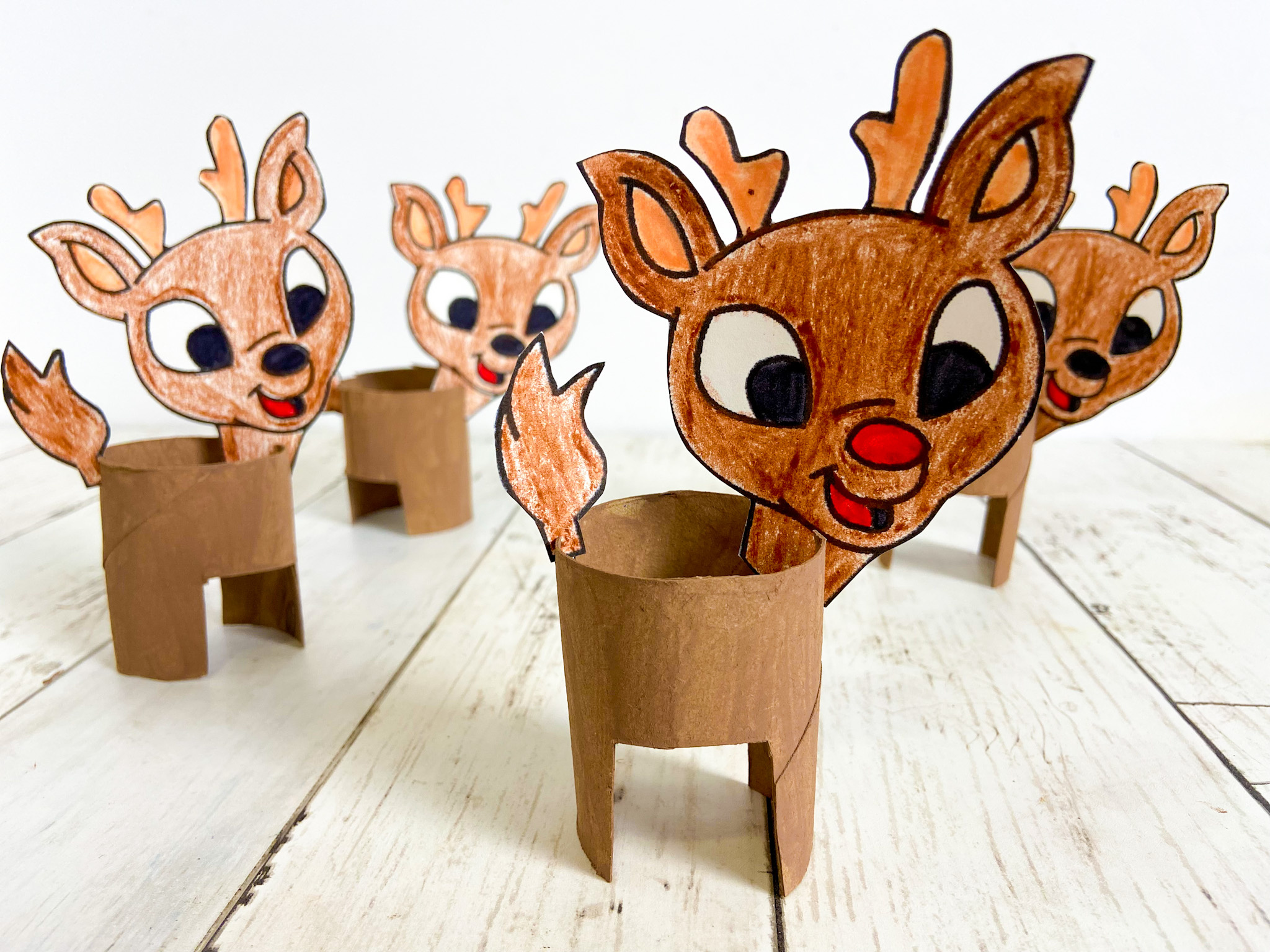 Toilet Paper Roll Reindeer - Winter Holiday Craft With Free pertaining to Free Printable Toilet Paper Roll Crafts