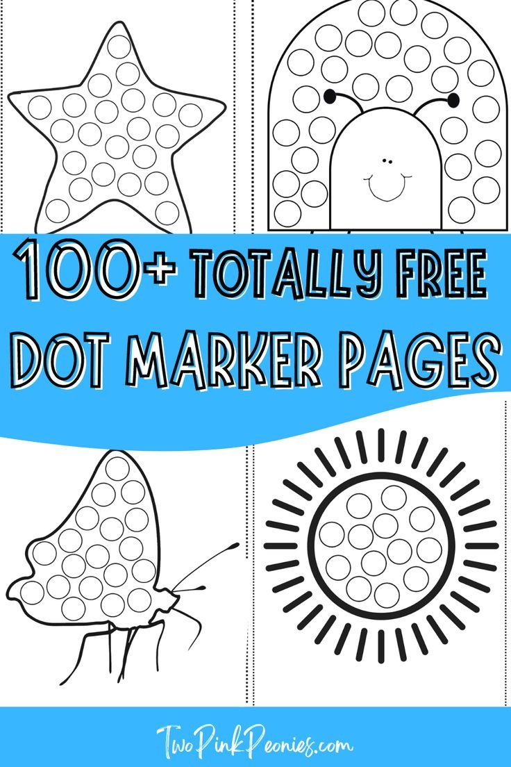 Totally Free Dot Marker Pages (Over 100 Free Dot Marker Pages with regard to Free Dot Marker Printables