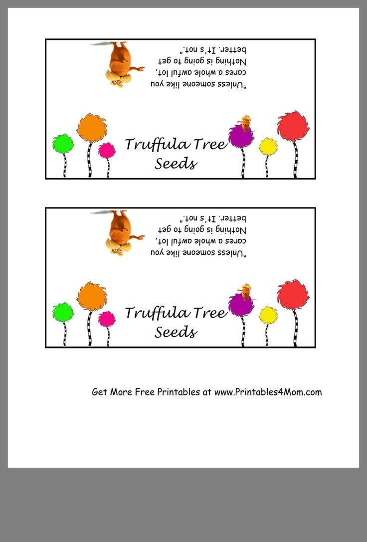 Truffula Tree Seeds Printable Toppers - Printables 4 Mom inside Truffula Seeds Free Printable