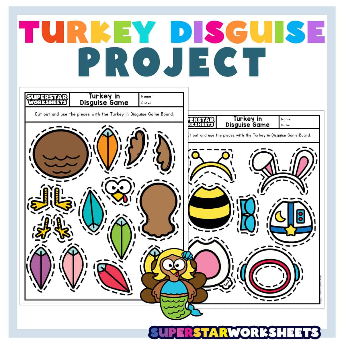 Turkey Disguise Project - Superstar Worksheets intended for Turkey Disguise Project Free Printable