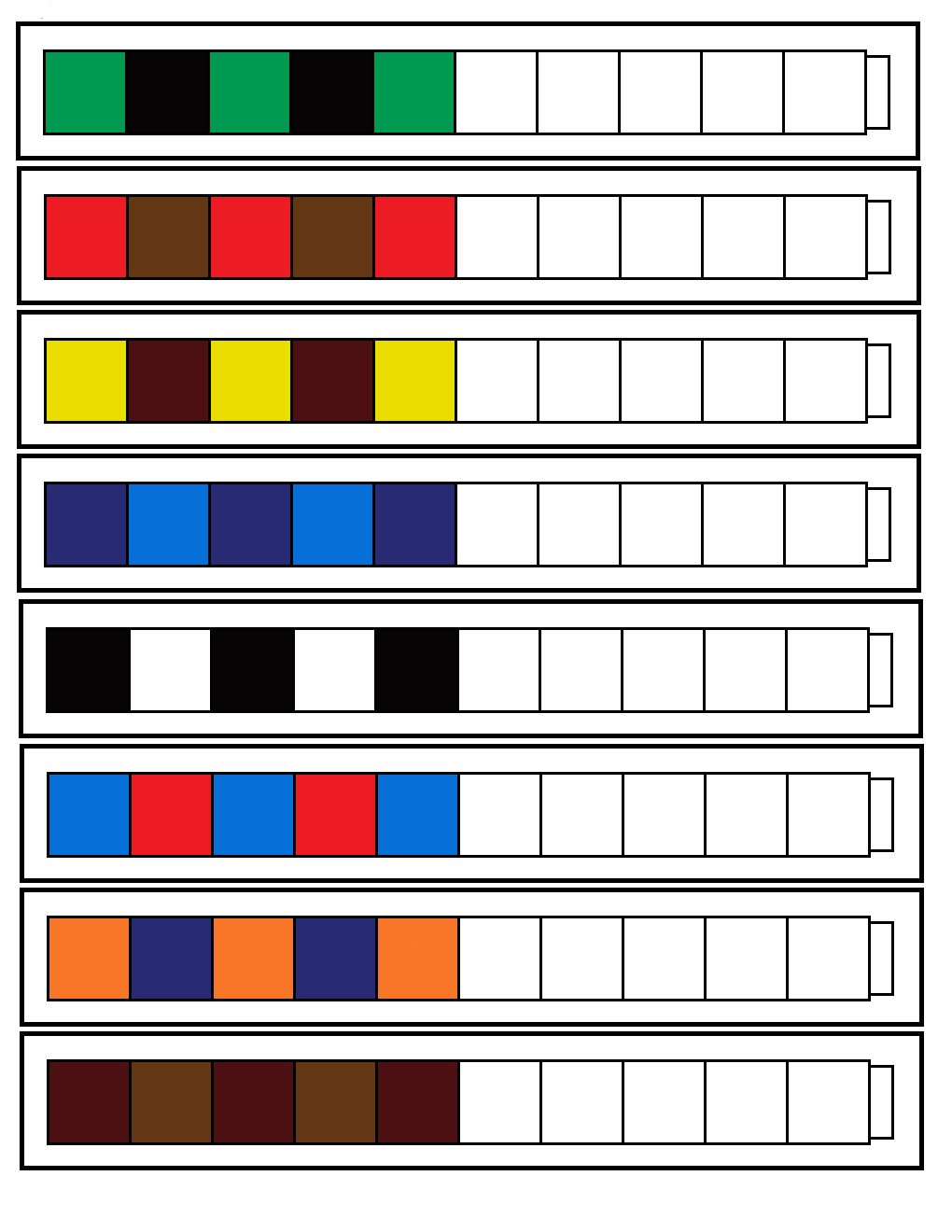 Unifix Cube Template - 10 Free Pdf Printables | Printablee regarding Printable Unifix Cube Pattern Cards Free