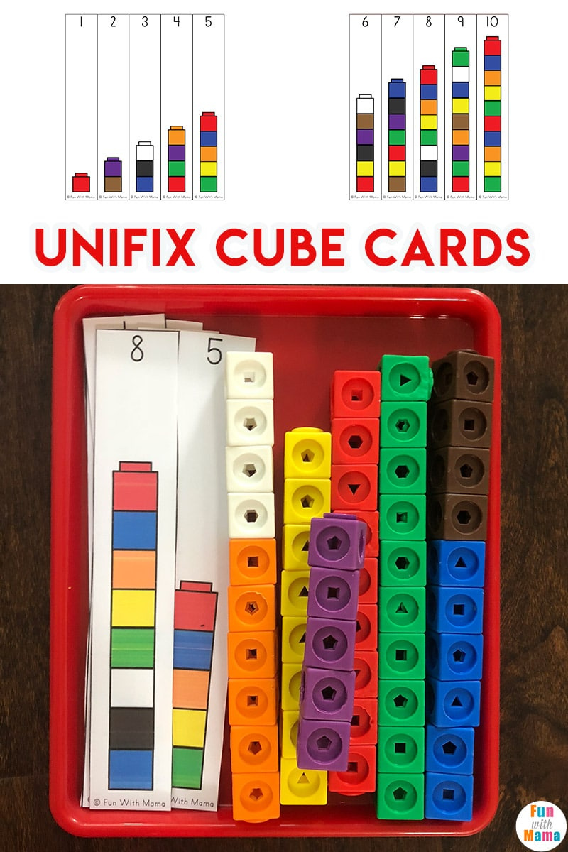 Unifix Cubes For Preschool Math - Fun With Mama for Free Printable Unifix Cubes Worksheets