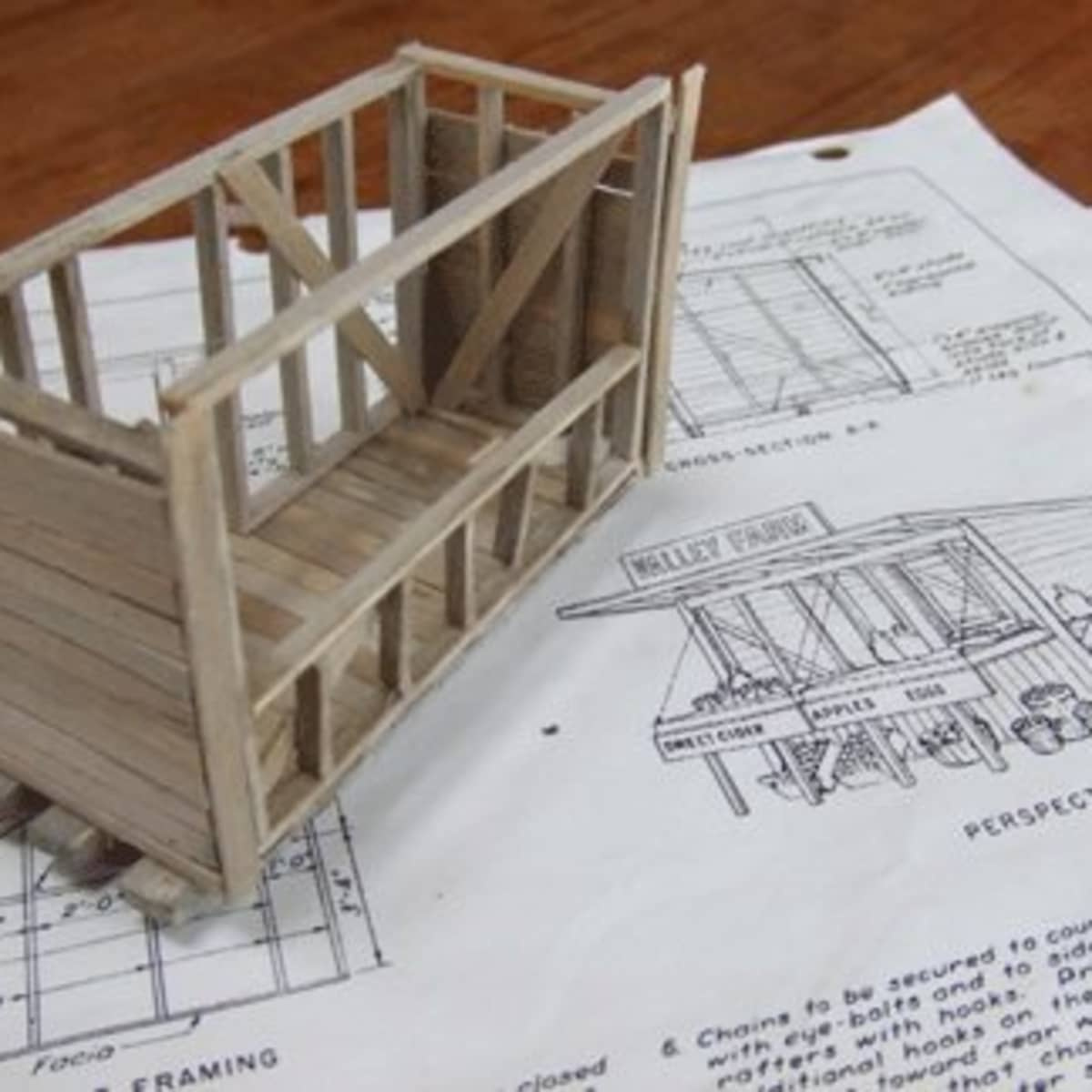 Using Free Plans To Build A Scale Model Building - Hubpages in Free Printable Ho Scale Scratch Building Plans