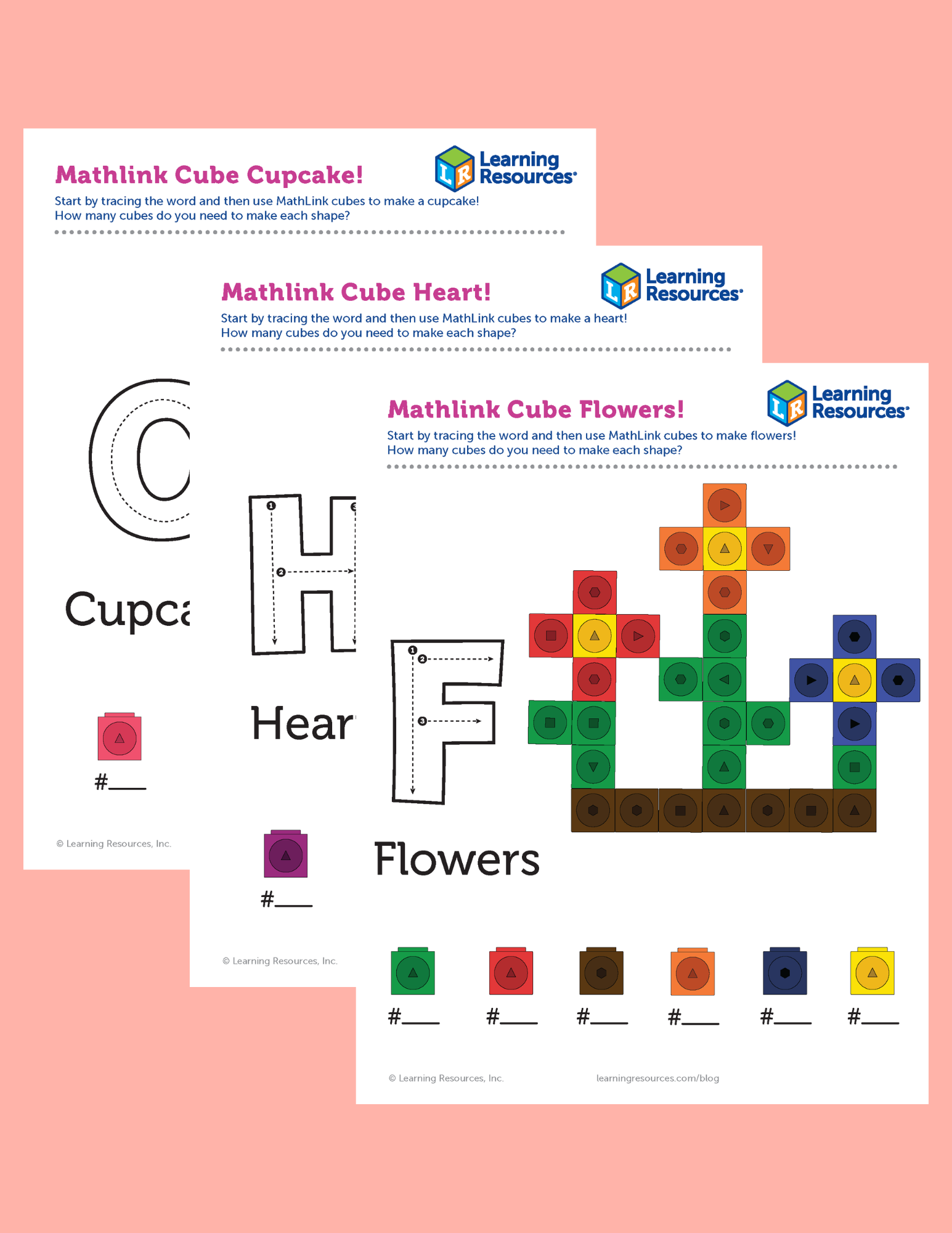 Valentine&amp;#039;S Day Mathlink Cube Activities pertaining to Mathlink Cubes Free Printables