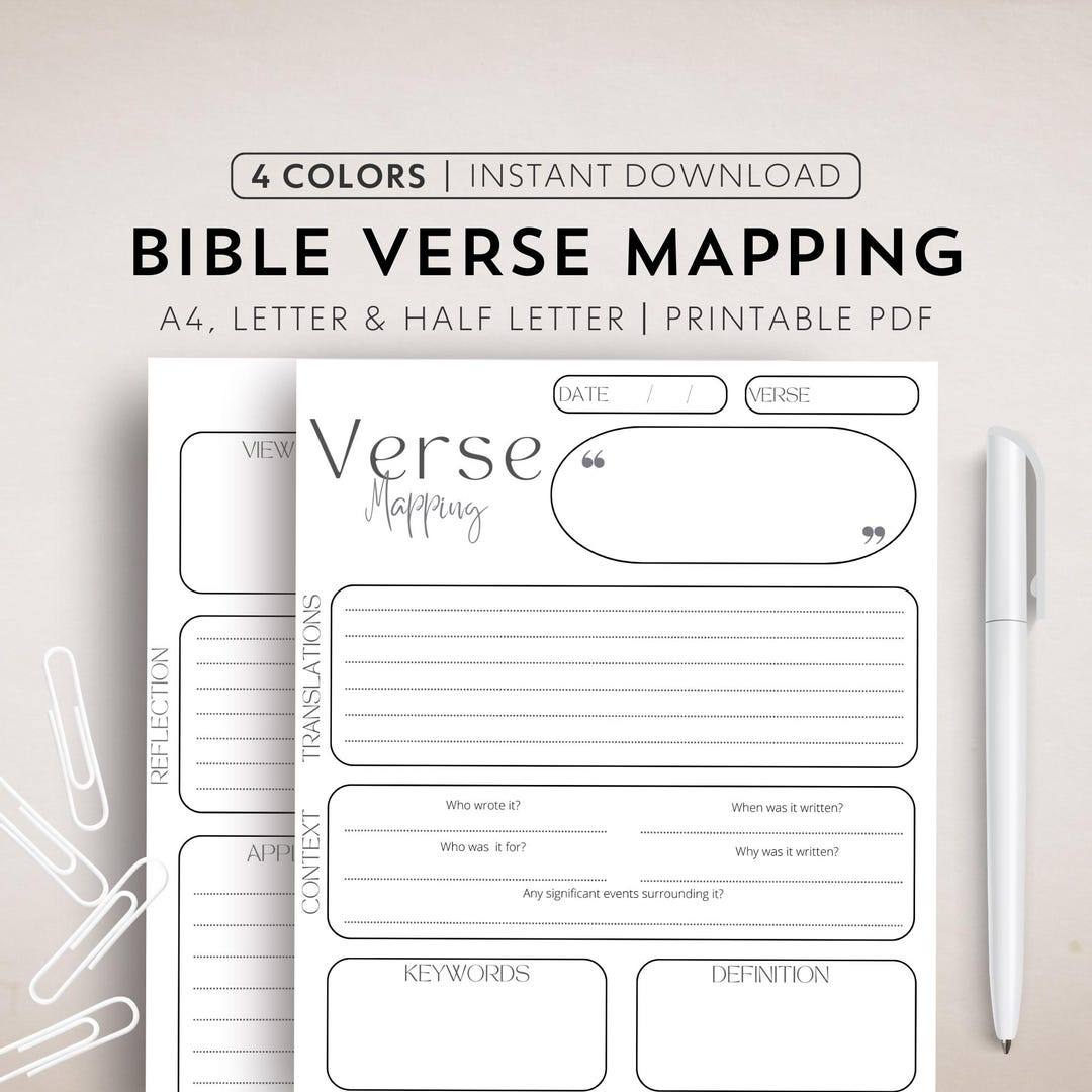 Verse Mapping Template Bible Verse Mapping Printable Bible Study within Free Bible Verse Mapping Printable