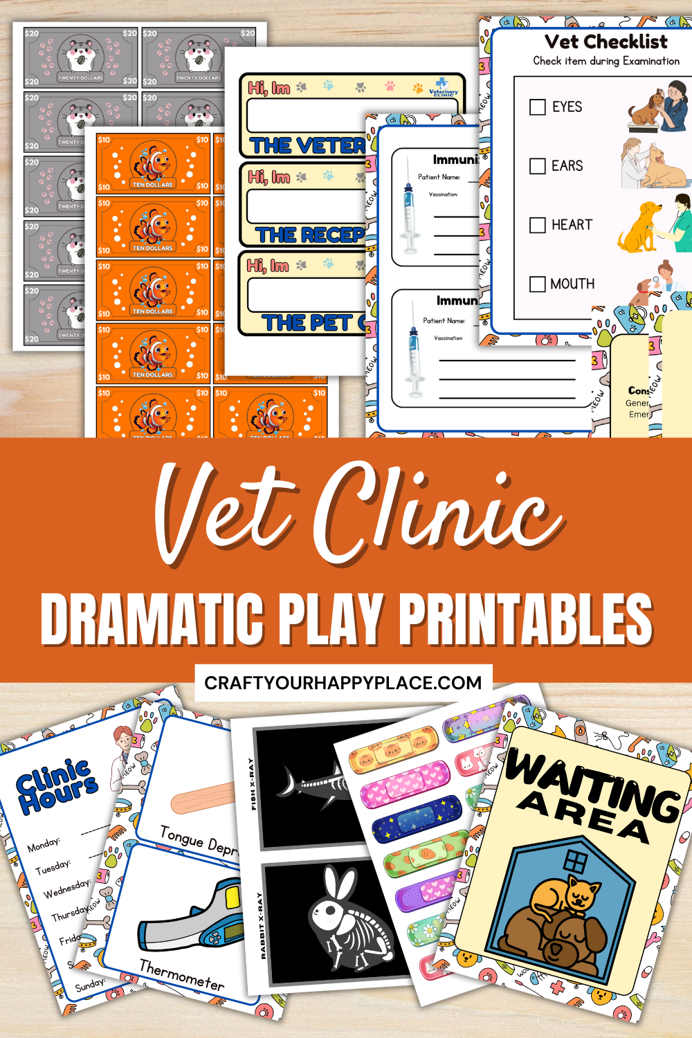 Veterinary Clinic Dramatic Pretend Play (44 Page Free Printable with regard to Vet Clinic Dramatic Play Free Printables