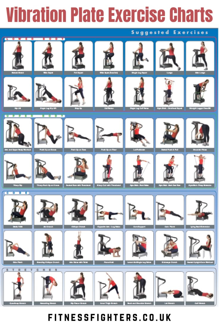 Vibration Plate Exercise Charts intended for Free Printable Vibration Plate Exercise Chart