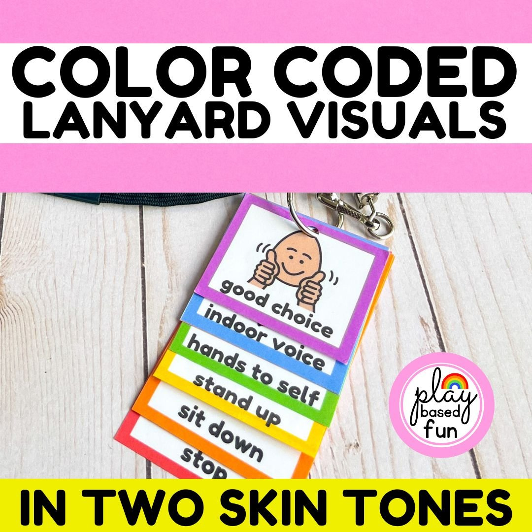 Visuals — Play Based Fun pertaining to Lanyard Free Printable Visual Cue Cards For Autism