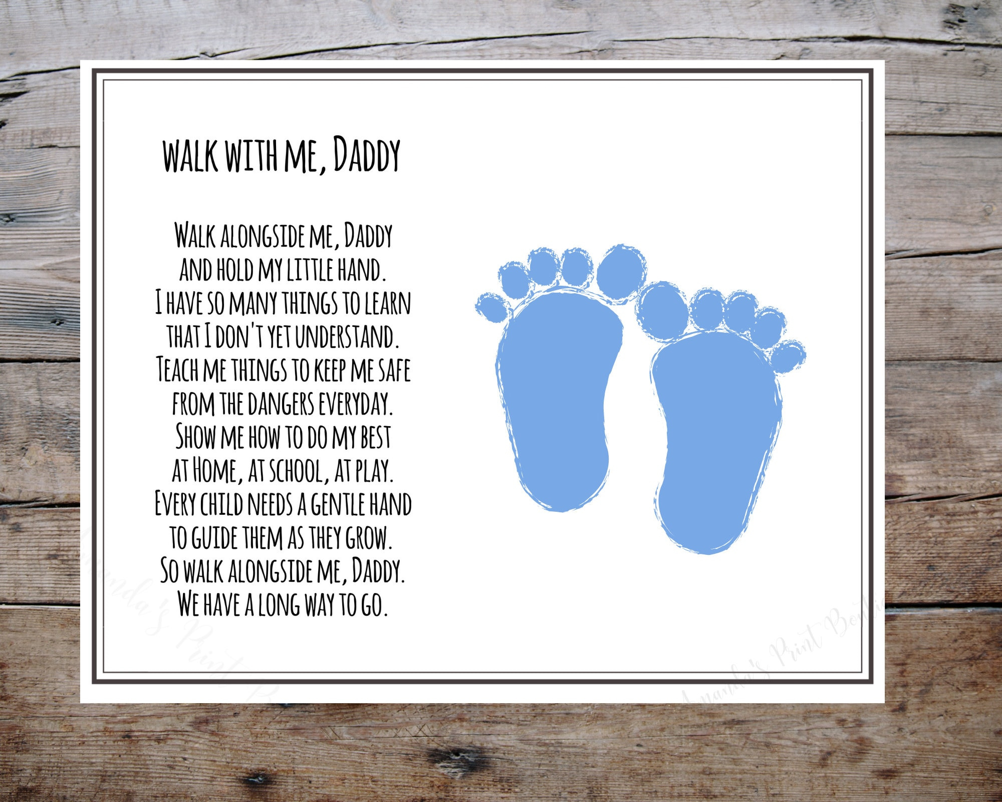 Walk With Me Daddy, Walk Alongside Me Fathers Day Handprint regarding Walk With Me Daddy Poem Free Printable