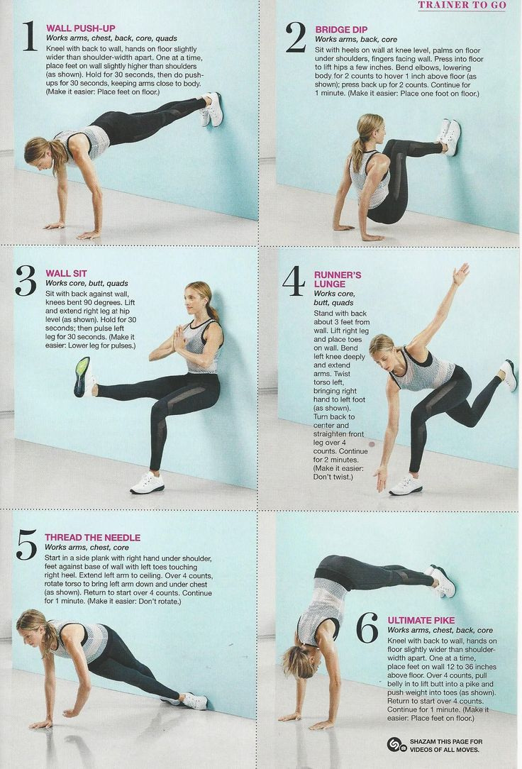 Wall Pilates Exercises For Beginners pertaining to Wall Pilates Chart Free Printable