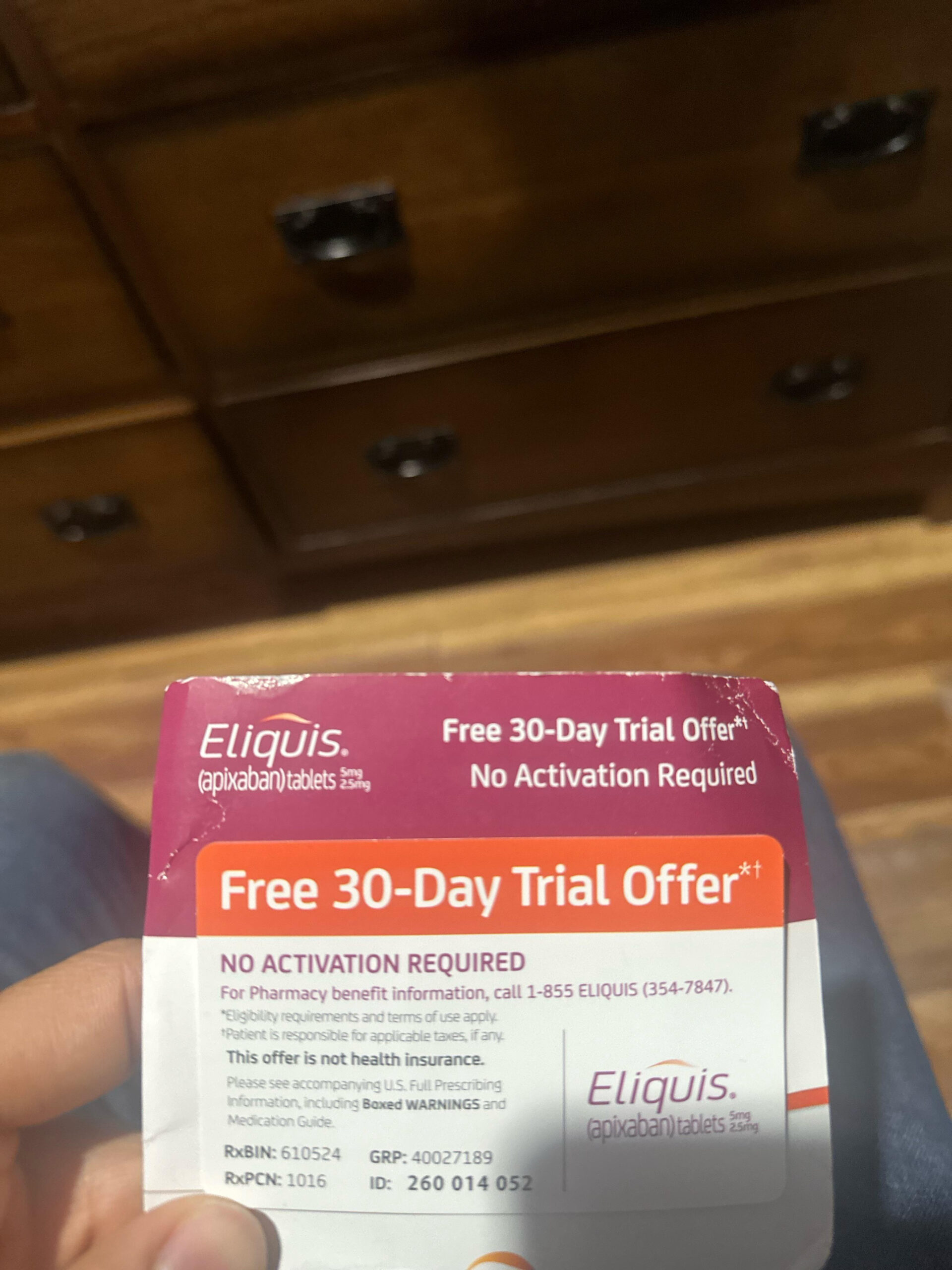 Was Put On Eliquis For A Month Only. My Doc Said 3 Months But Now within Eliquis 30 Day Free Trial Printable Coupon