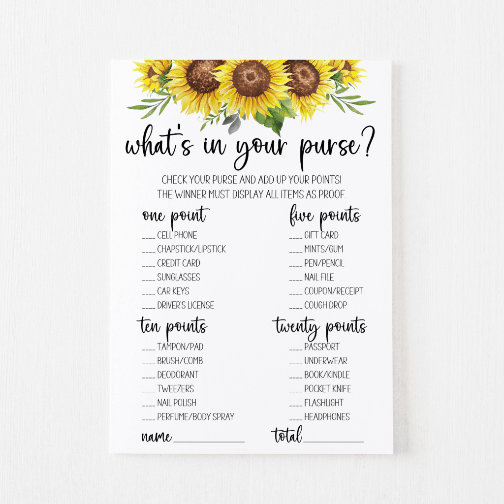 What&amp;#039;S In Your Purse? Game Free Printable | Modern Moh in What&amp;#039;S In Your Purse Game Printable Free