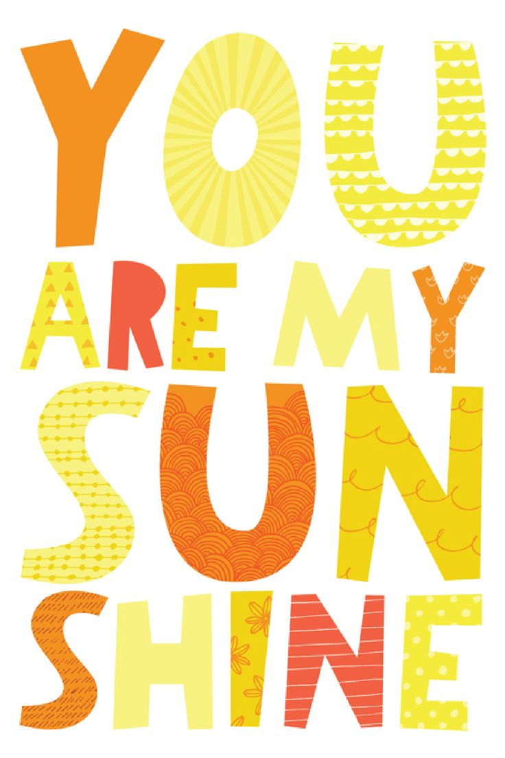 You Are My Sunshine Free Printable Art Print inside You are My Sunshine Free Printables