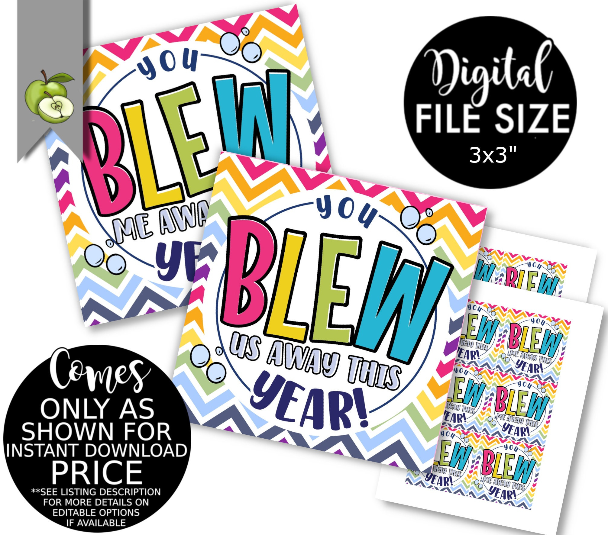 You Blew Me Away This Year Printable Gift Tag, Teacher Class pertaining to You Blew Me Away This Year Tags Free Printable