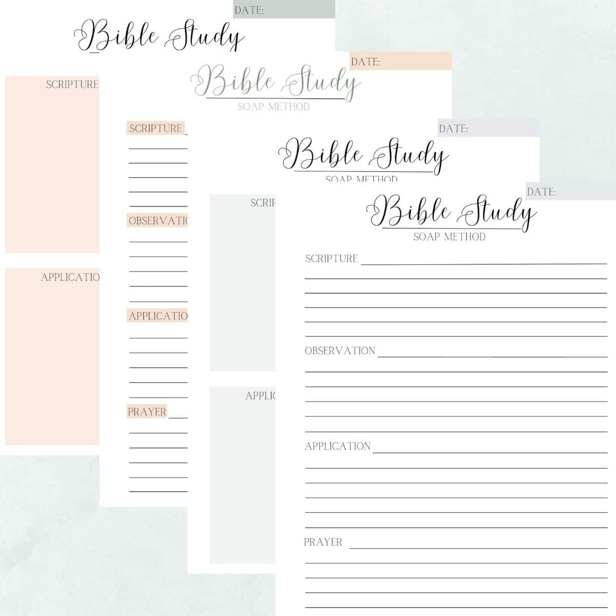 Your Free Printables For Soap Bible Study Method! throughout Soap Bible Study Method Free Printable