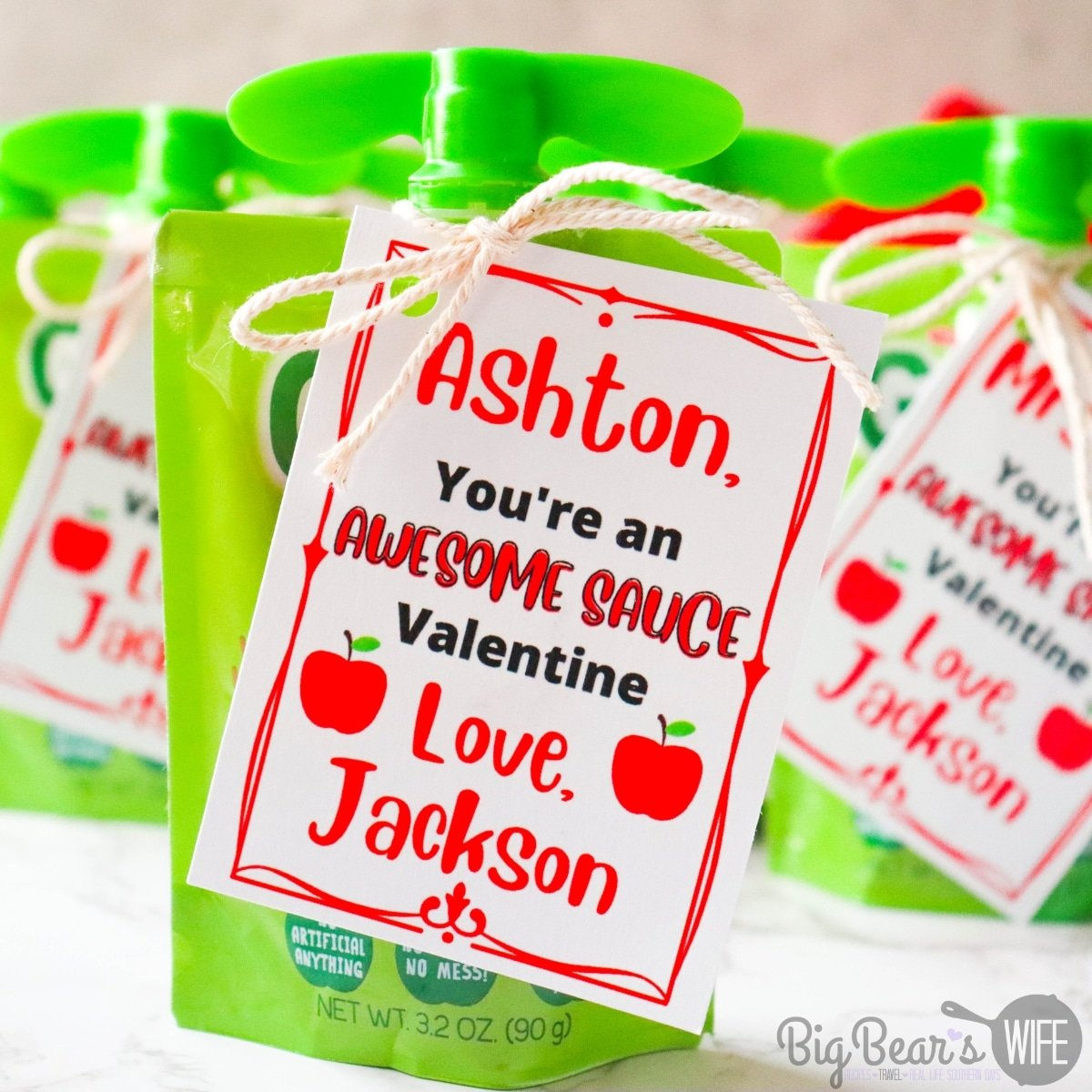 You&amp;#039;Re An Awesomesauce Valentine Free Printable - Big Bear&amp;#039;S Wife for Awesome Sauce Valentine Free Printable