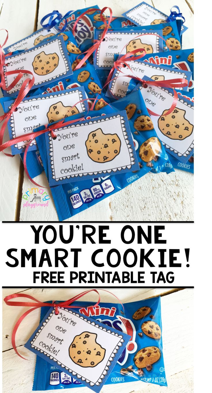 You&amp;#039;Re One Smart Cookie Free Printable Tag - Primary Playground with regard to Smart Cookie Printable Tag Free