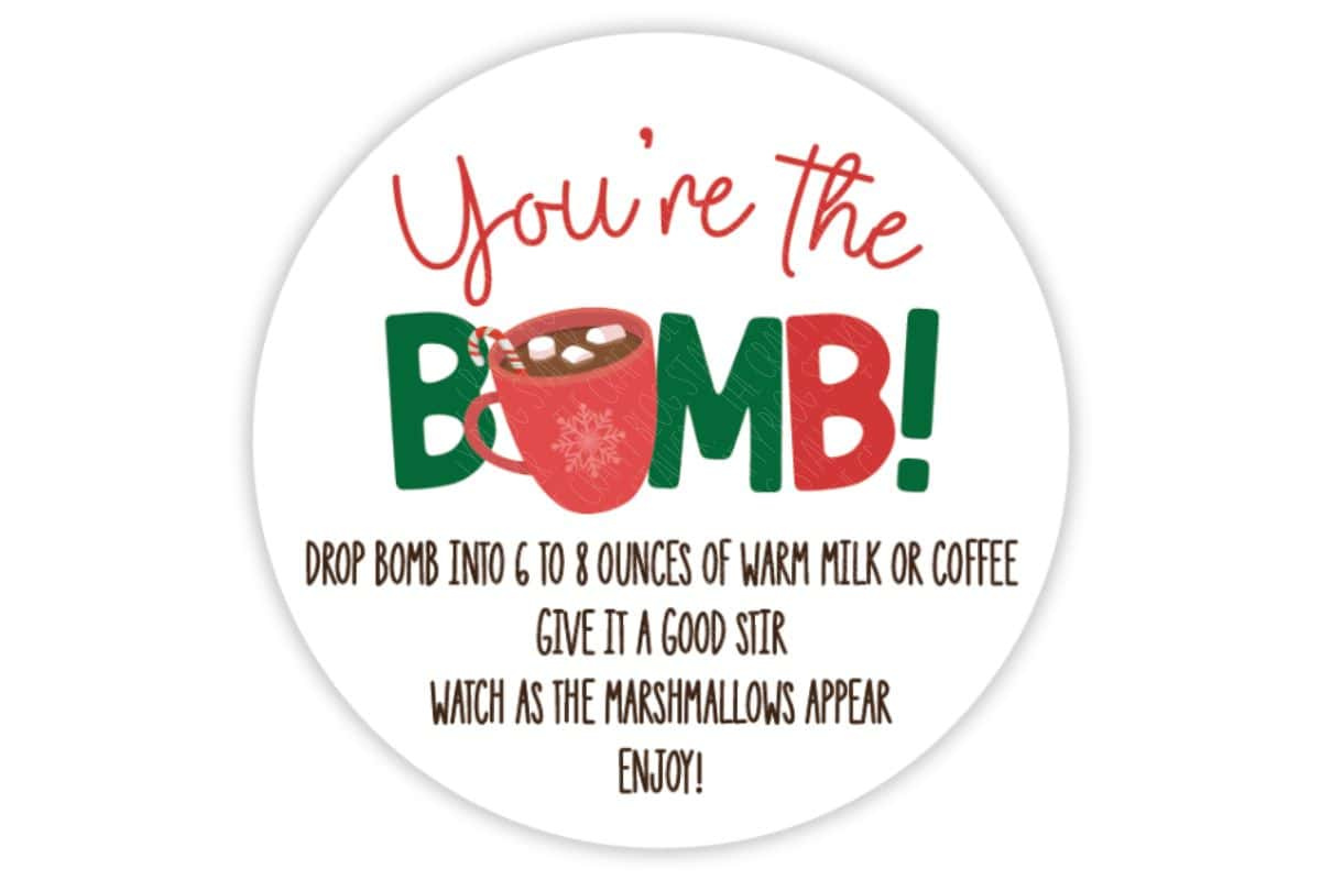 You&amp;#039;Re The Bomb Free Print And Cut Tag - The Crafty Blog Stalker intended for You&amp;amp;#039;re the Bomb Free Printable Tag