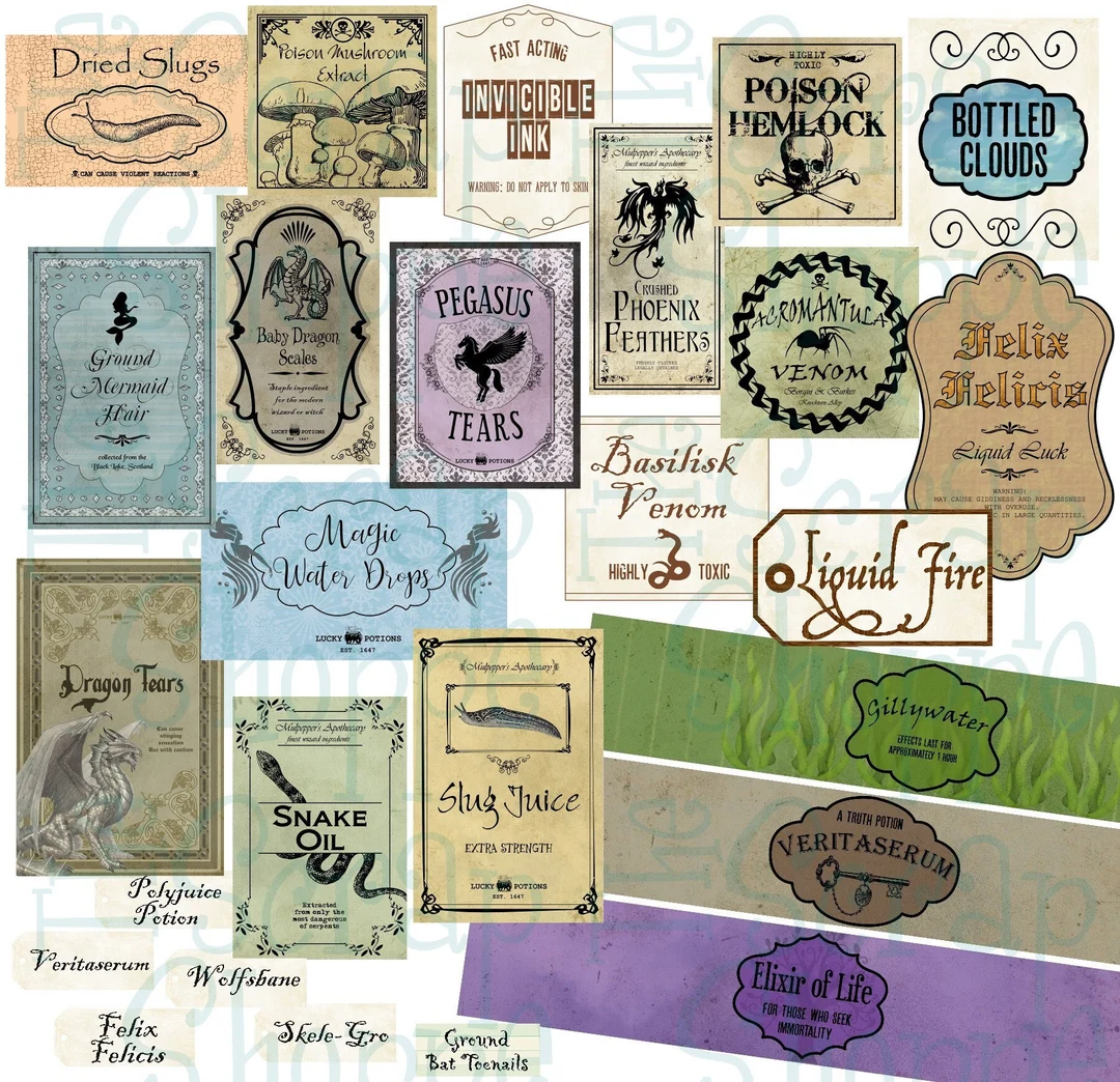 free printable harry potter potion labels free printable harry potter potion labels